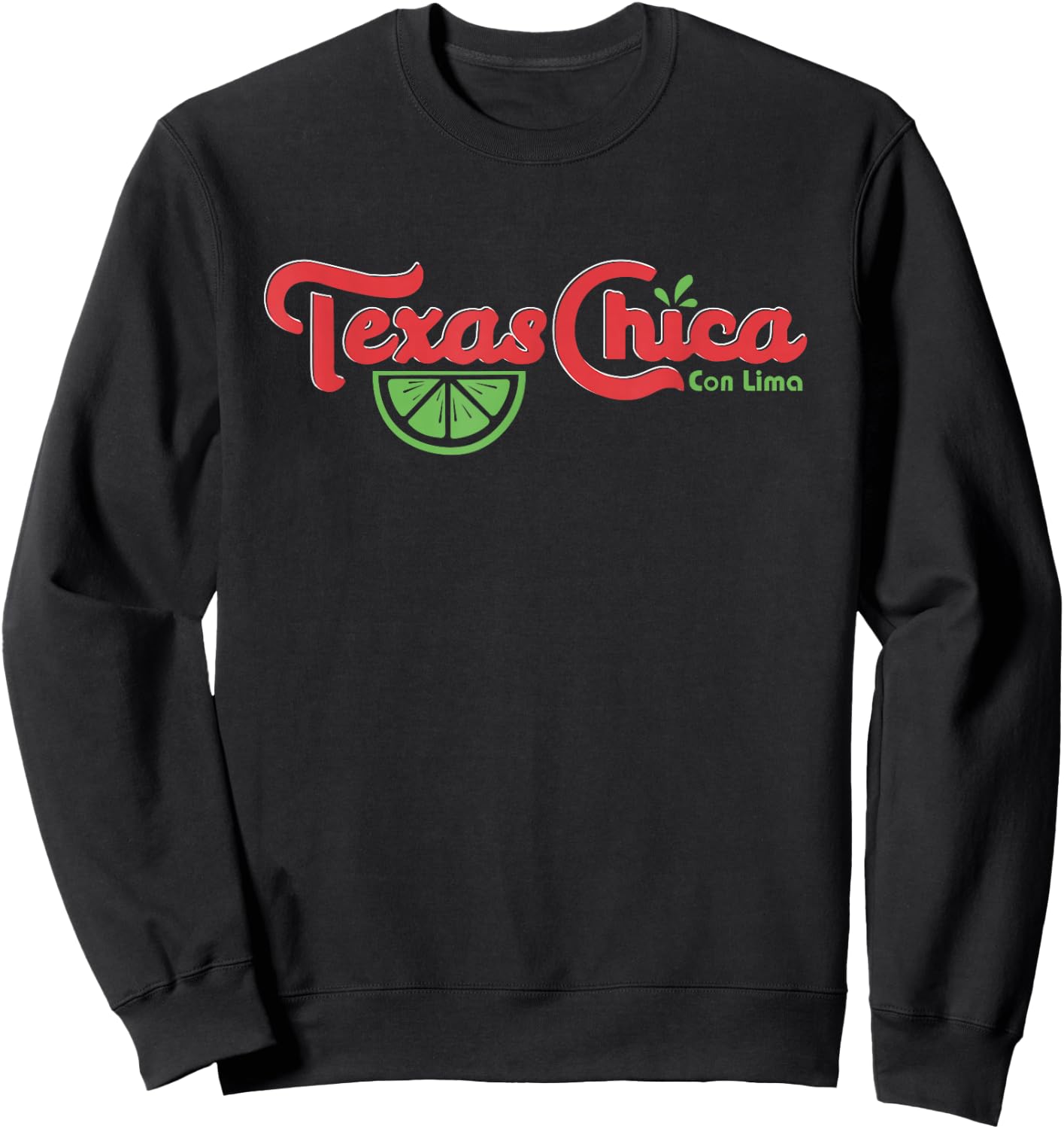 Women Texas Chica Latina Graphic 1 Proud Vintage Texas Pride Sweatshirt - Sweatshirt | Black
