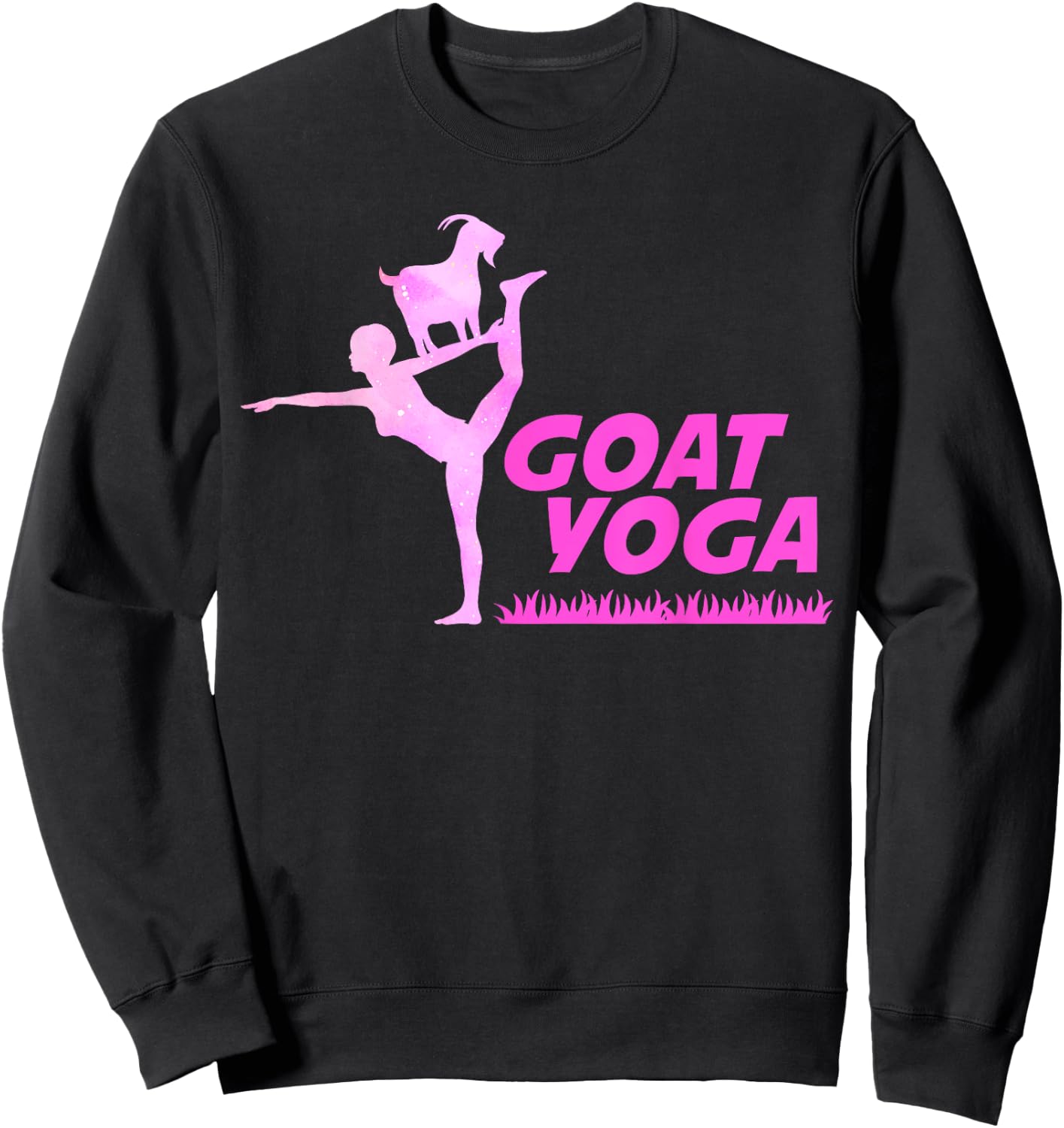Goat Yoga Sweatshirt - Sweatshirt | Black