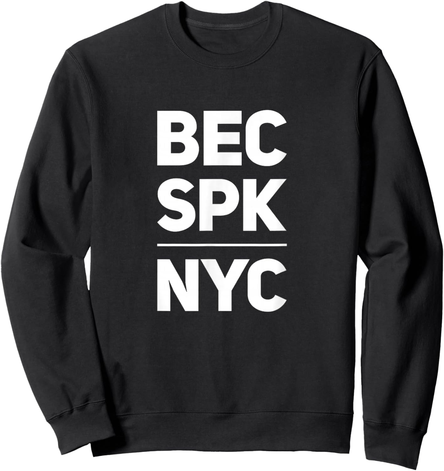 Bacon egg and cheese salt pepper ketchup NYC Sweatshirt - Sweatshirt | Black