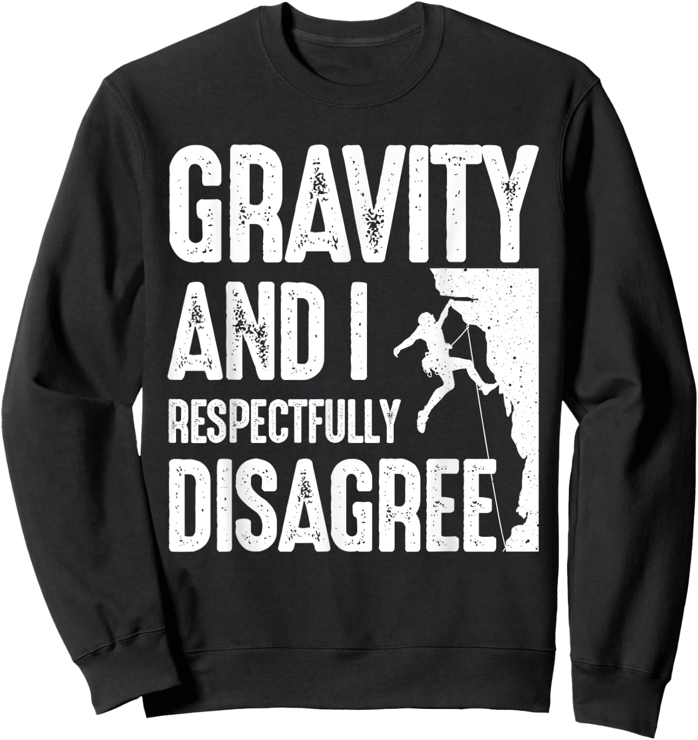 Funny Rock Climbing Design Women Athletes Boulderer Sweatshirt - Sweatshirt | Black
