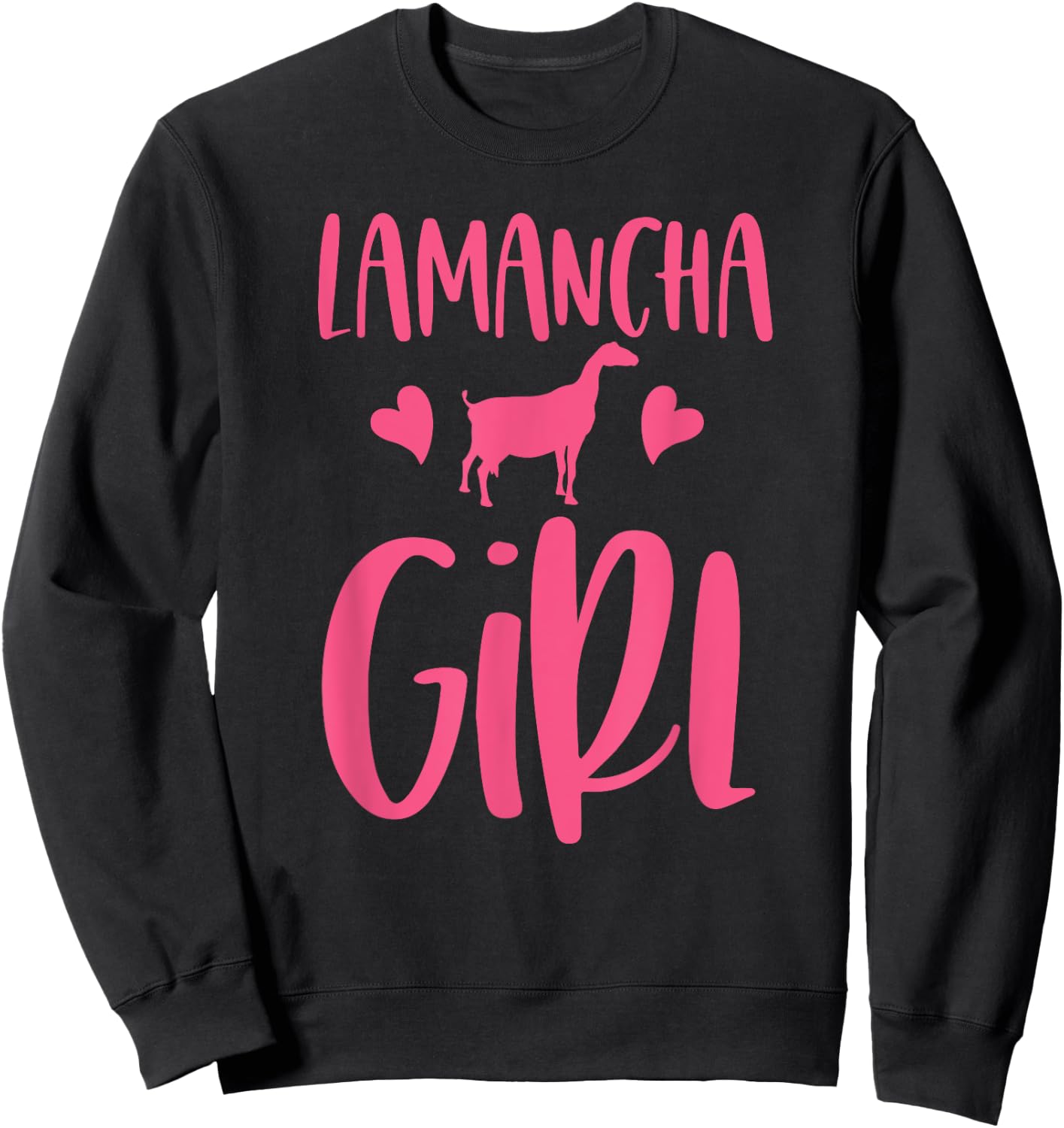 Lamancha Goat Shirt - Female Gift Lamancha Goat Girl Sweatshirt - Sweatshirt | Black
