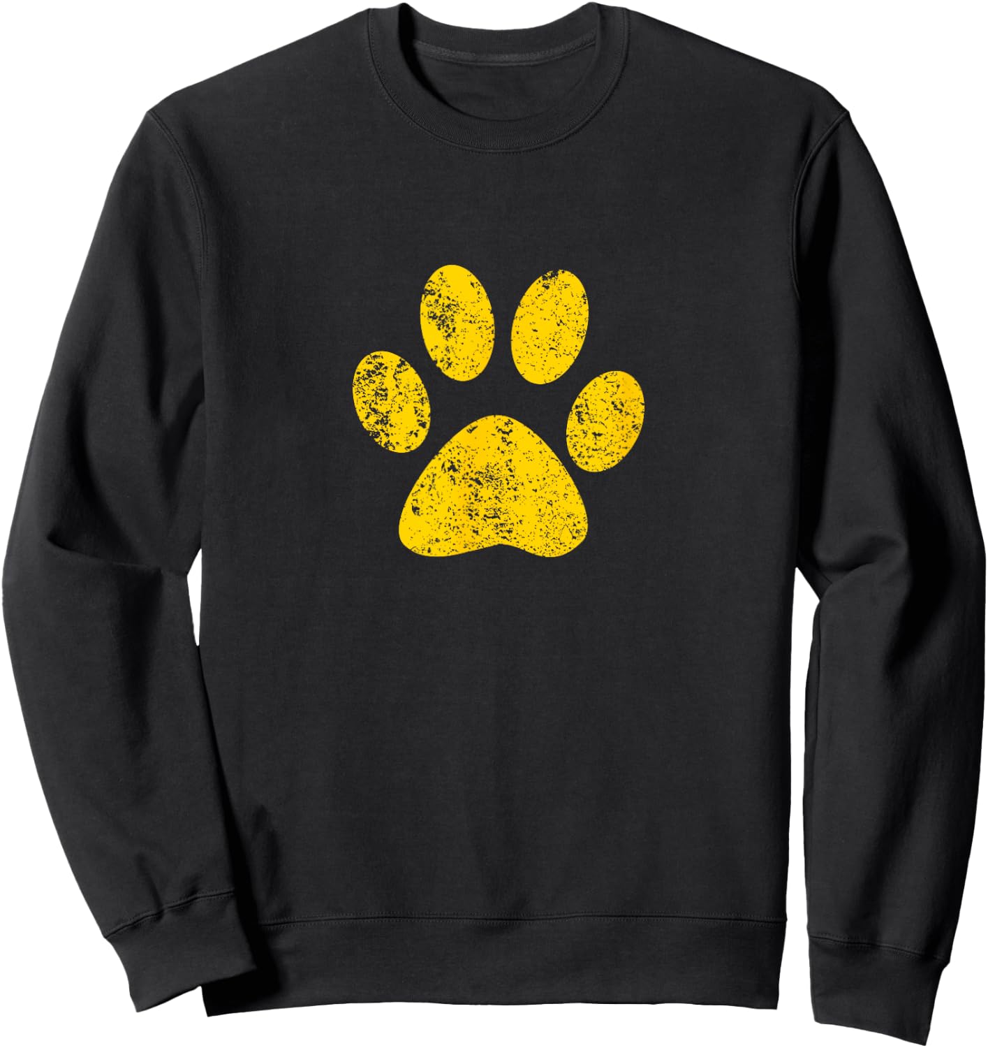 Dog Cat Paw Print Bulldogs Wildcats Huskies Tigers T Shirt Women Girls Kids Sweatshirt - Sweatshirt | Black