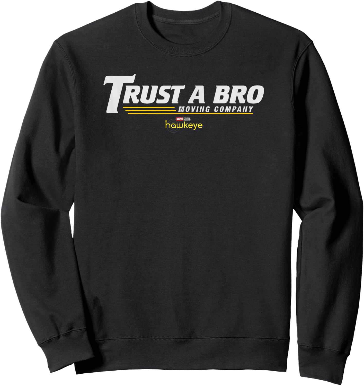 Marvel Hawkeye Trust A Bro Logo Sweatshirt - Sweatshirt | Black