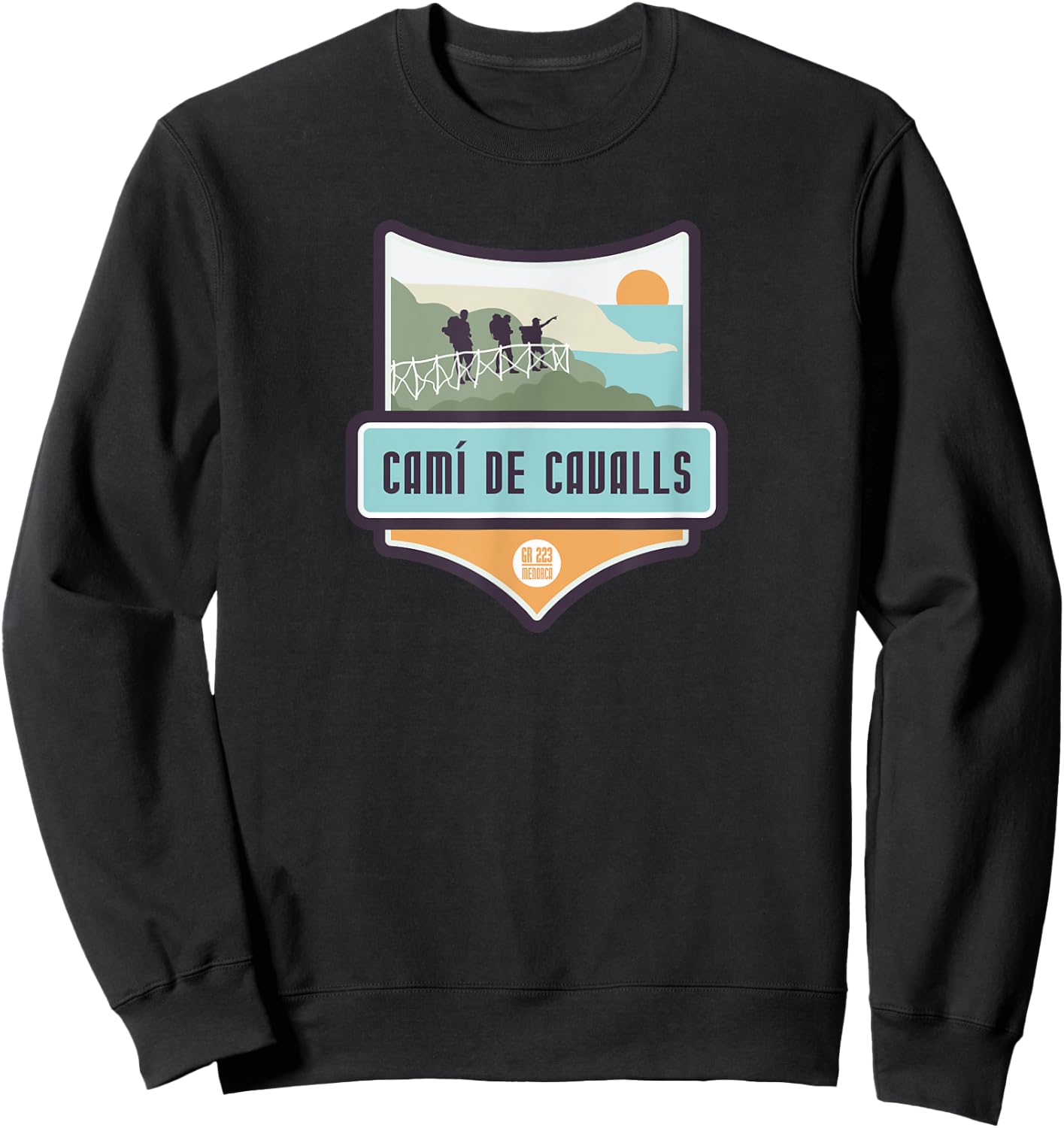 Cami de Cavalls - GR 223, Minorca Sweatshirt - Sweatshirt | Black