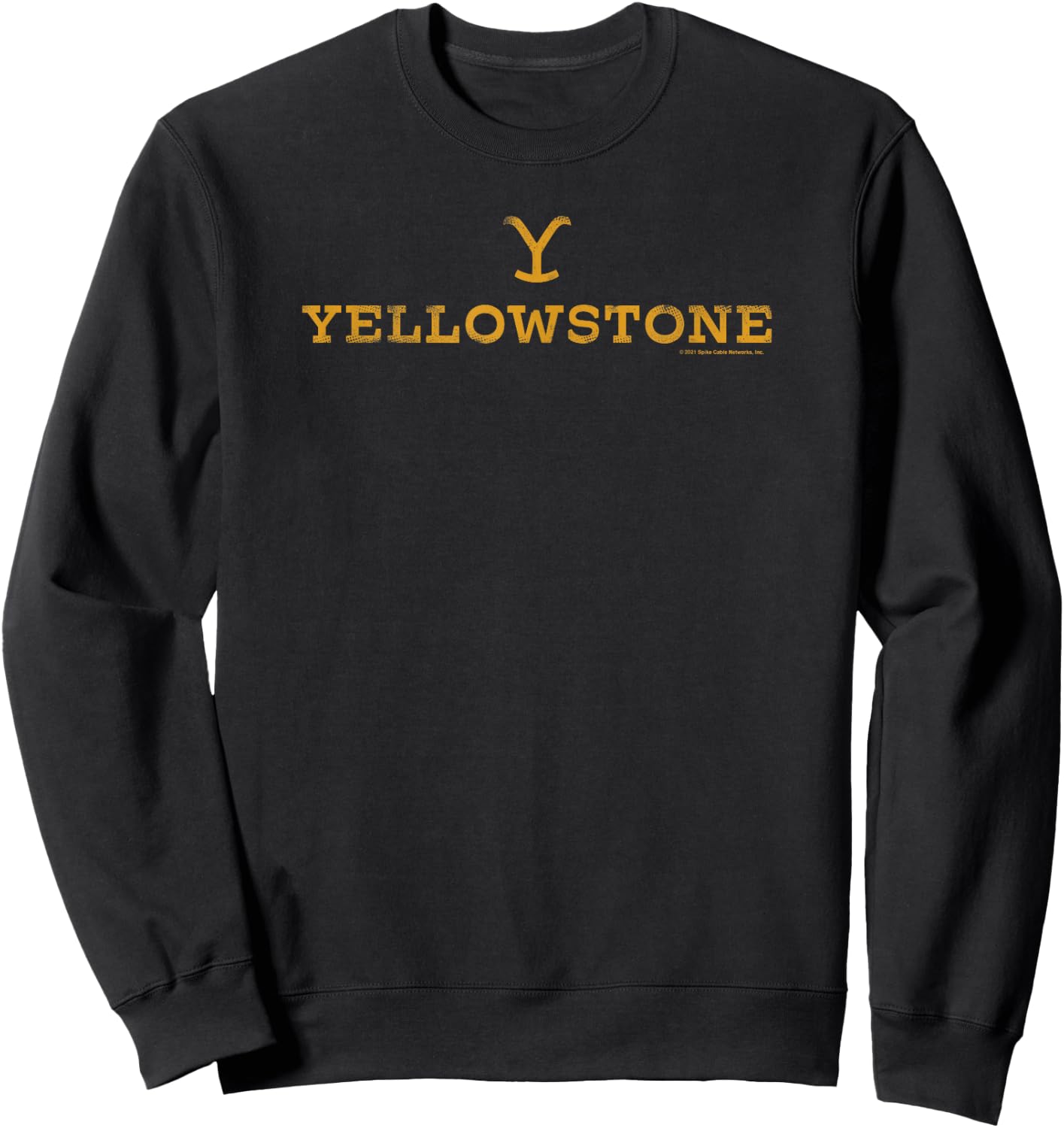 Yellowstone Large Gold Logo Sweatshirt - Sweatshirt | Black