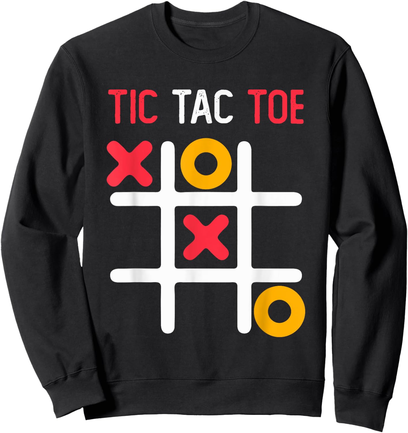 Tic Tac Toe classic Strategy game for all Gamers and Nerds Sweatshirt - Sweatshirt | Black