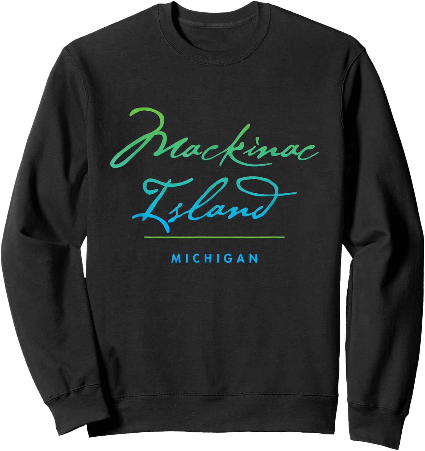 Mackinac Island Michigan Sweatshirt - Sweatshirt | Black