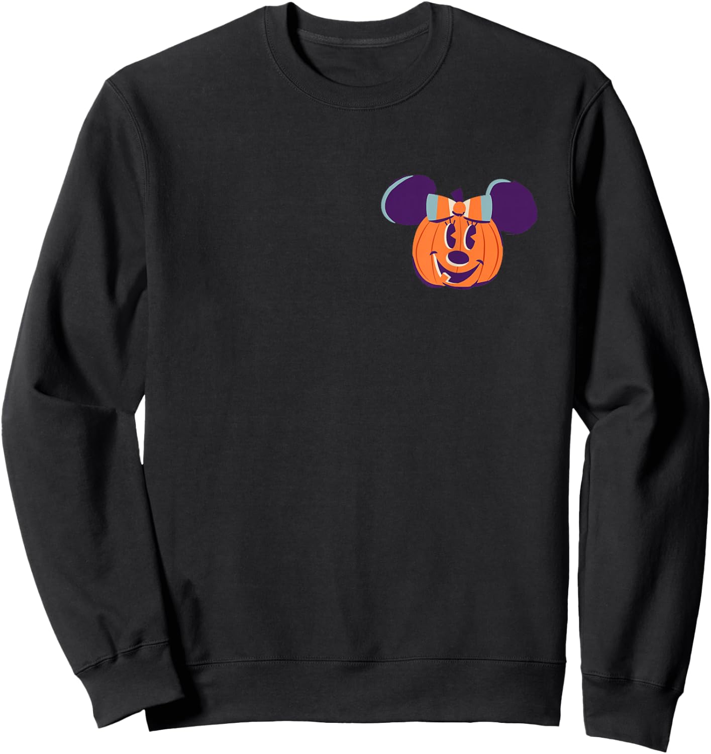 Disney Minnie Mouse Pumpkin Jack-O’-Lantern Halloween Sweatshirt - Sweatshirt | Black