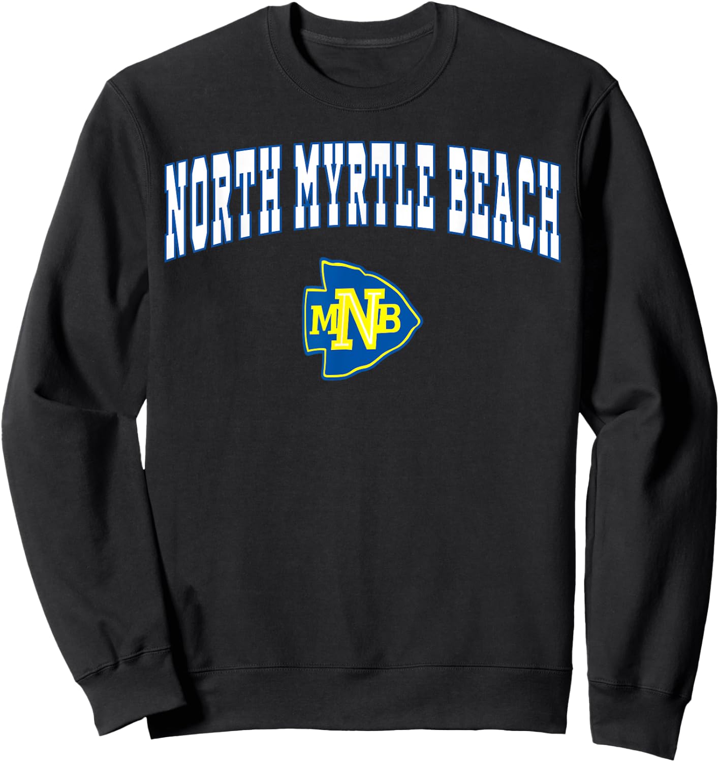 North Myrtle Beach High School Chiefs C2 Men Women Girls Kids Sweatshirt - Sweatshirt | Black