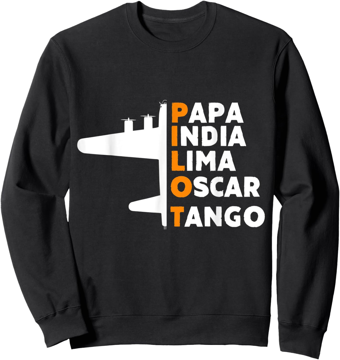 Definition Papa Of Airplane Pilot Aviation Fathers Day Sweatshirt - Sweatshirt | Black