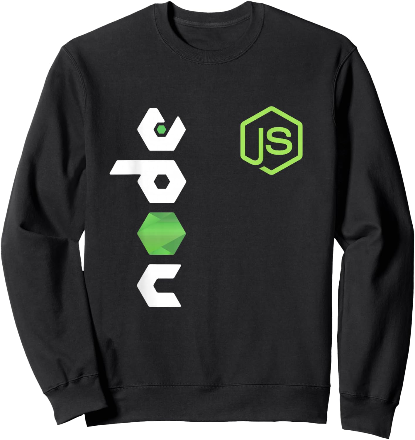JavaScript Programmer JS Node PC Developers Sweatshirt - Sweatshirt | Black