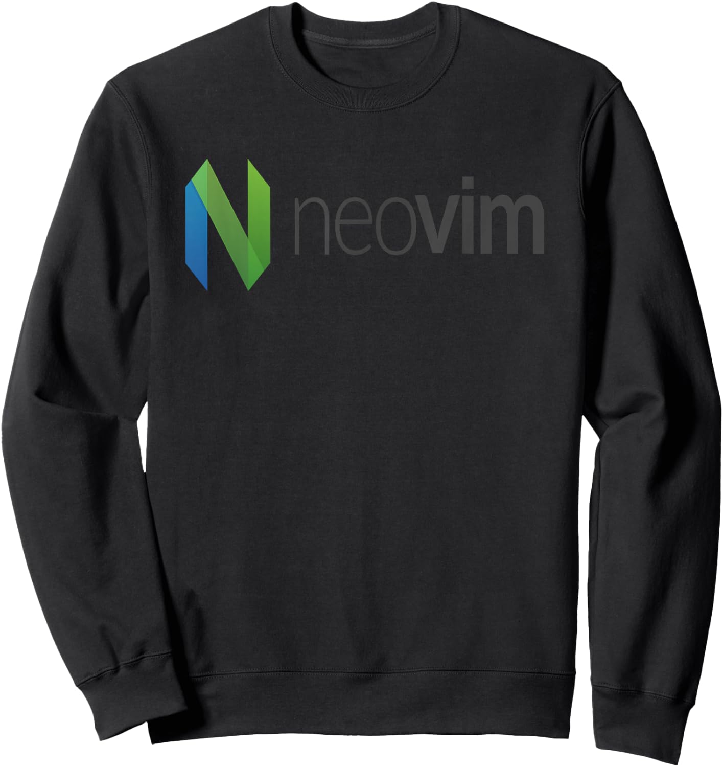 Neovim Vim Vi IMproved Script Text Editor Sweatshirt - Sweatshirt | Black