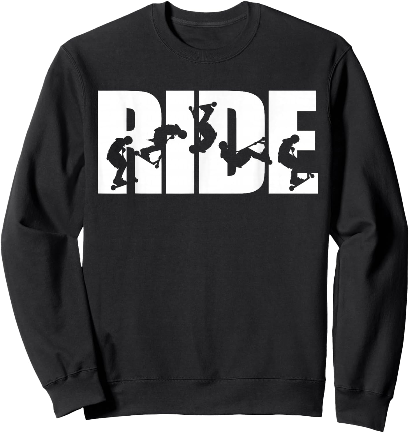 Stunt It Cool Scooter Gift Kids & Boys Scooter Sweatshirt - Sweatshirt | Black