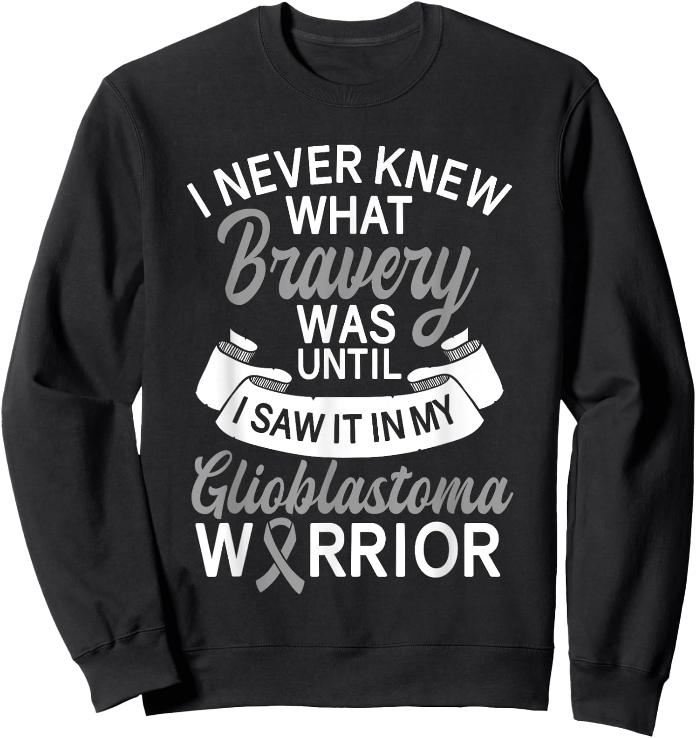 Glioblastoma Awareness GBM Advocate Brain Tumor Astrocytoma Sweatshirt - Sweatshirt | Black
