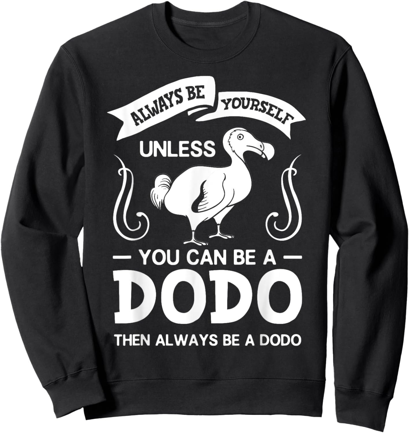 Dodo Bird Gift Skeleton Madagascar Sweatshirt - Sweatshirt | Black