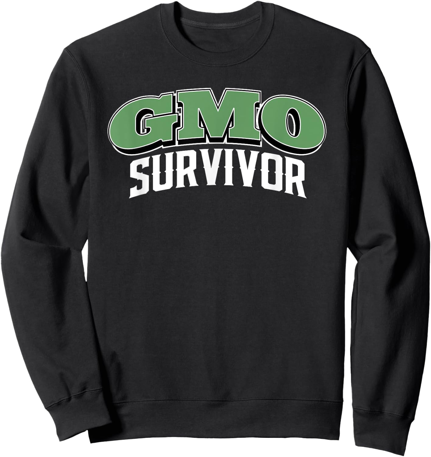 GMO Survivor Farming Food Safety Sweatshirt - Sweatshirt | Black