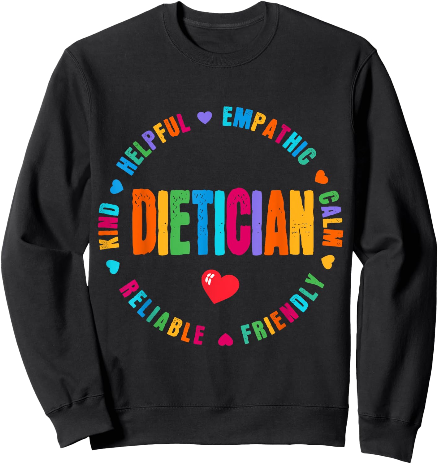 Dietician Team Appreciation Week healthcare workers Women Sweatshirt - Sweatshirt | Black
