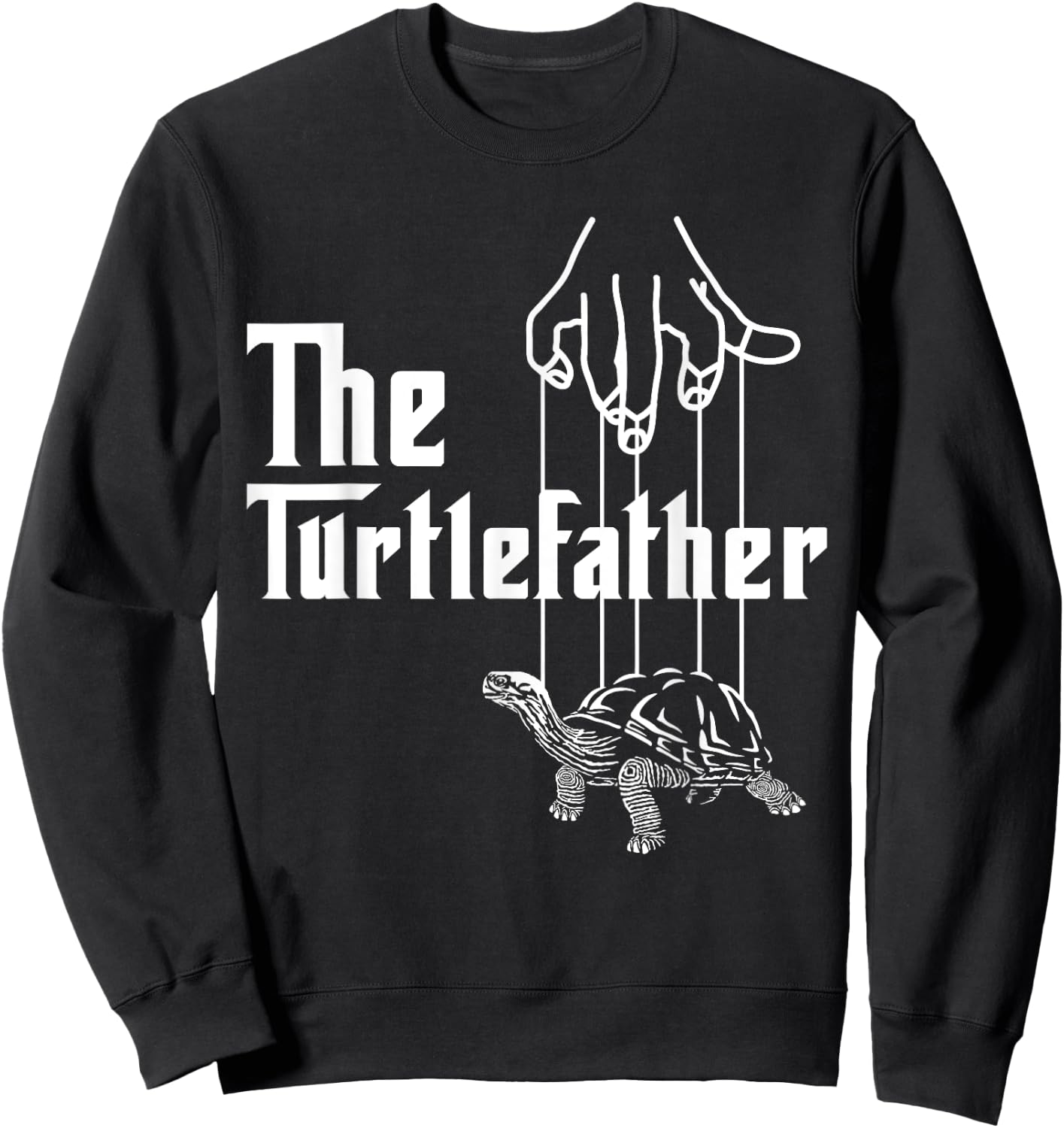 The Turtlefather Sea Turtle Dad Fathers Day Tortoise Sweatshirt - Sweatshirt | Black