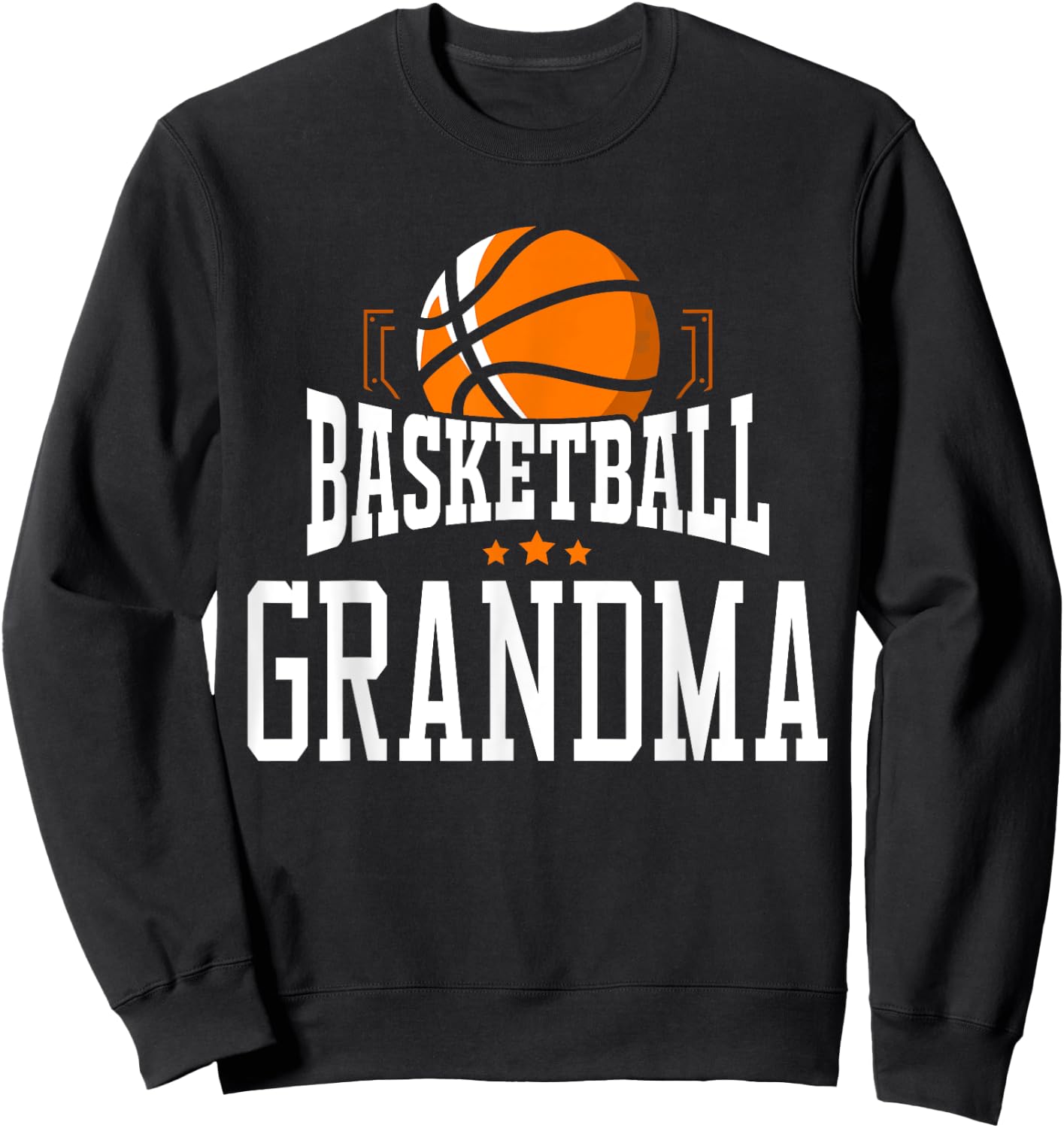 Basketball Grandma Team Sports Fan Sweatshirt - Sweatshirt | Black