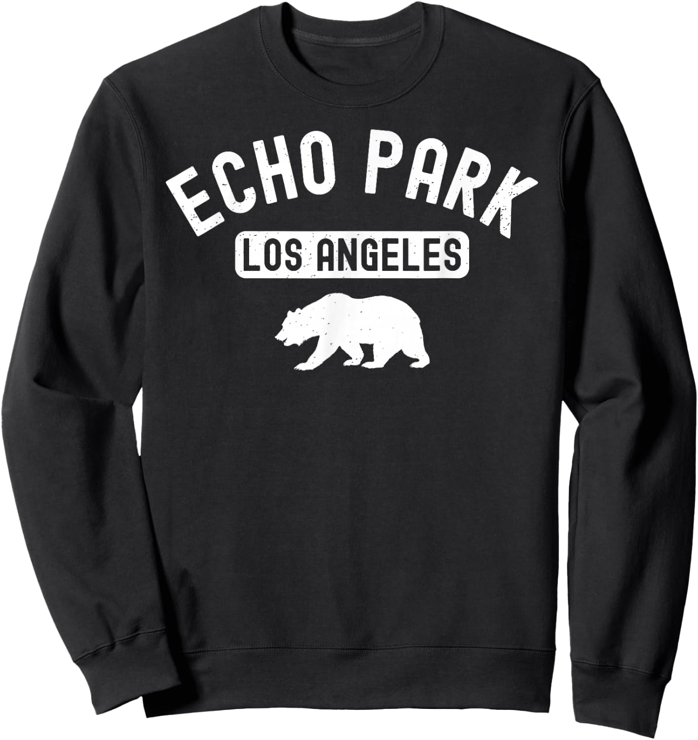 Echo Park Los Angeles City Street Sunset Alvarado Lake 323 Sweatshirt - Sweatshirt | Black