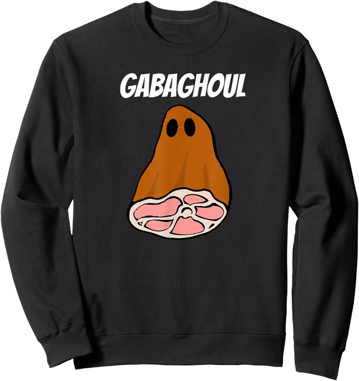 New Jersey Slang Halloween Dry Cured Meat Gabaghoul Gabagool Sweatshirt - Sweatshirt | Black
