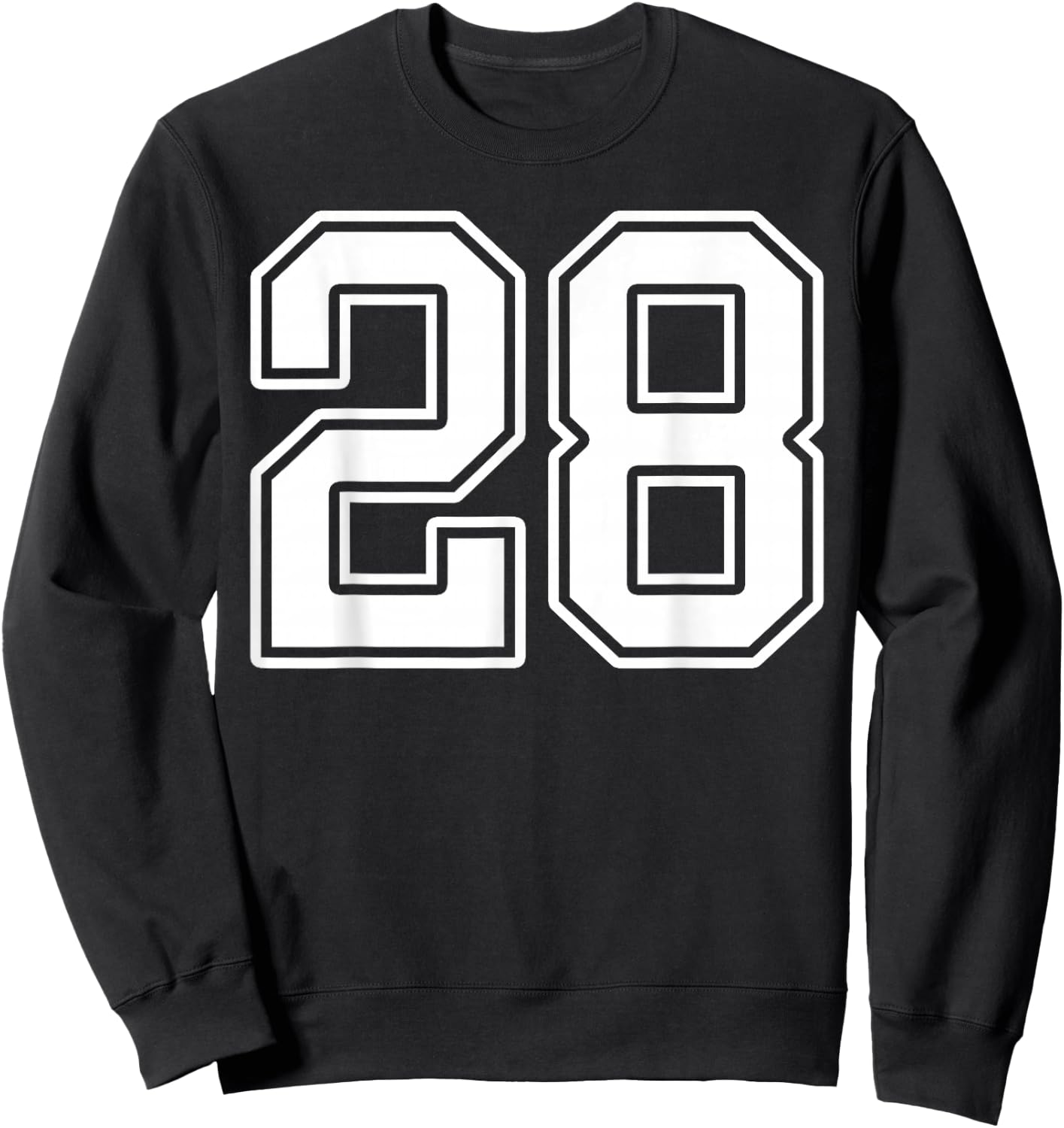 Number 28 Fan Player Jersey Style #28 Men Women Kids Sweatshirt - Sweatshirt | Black