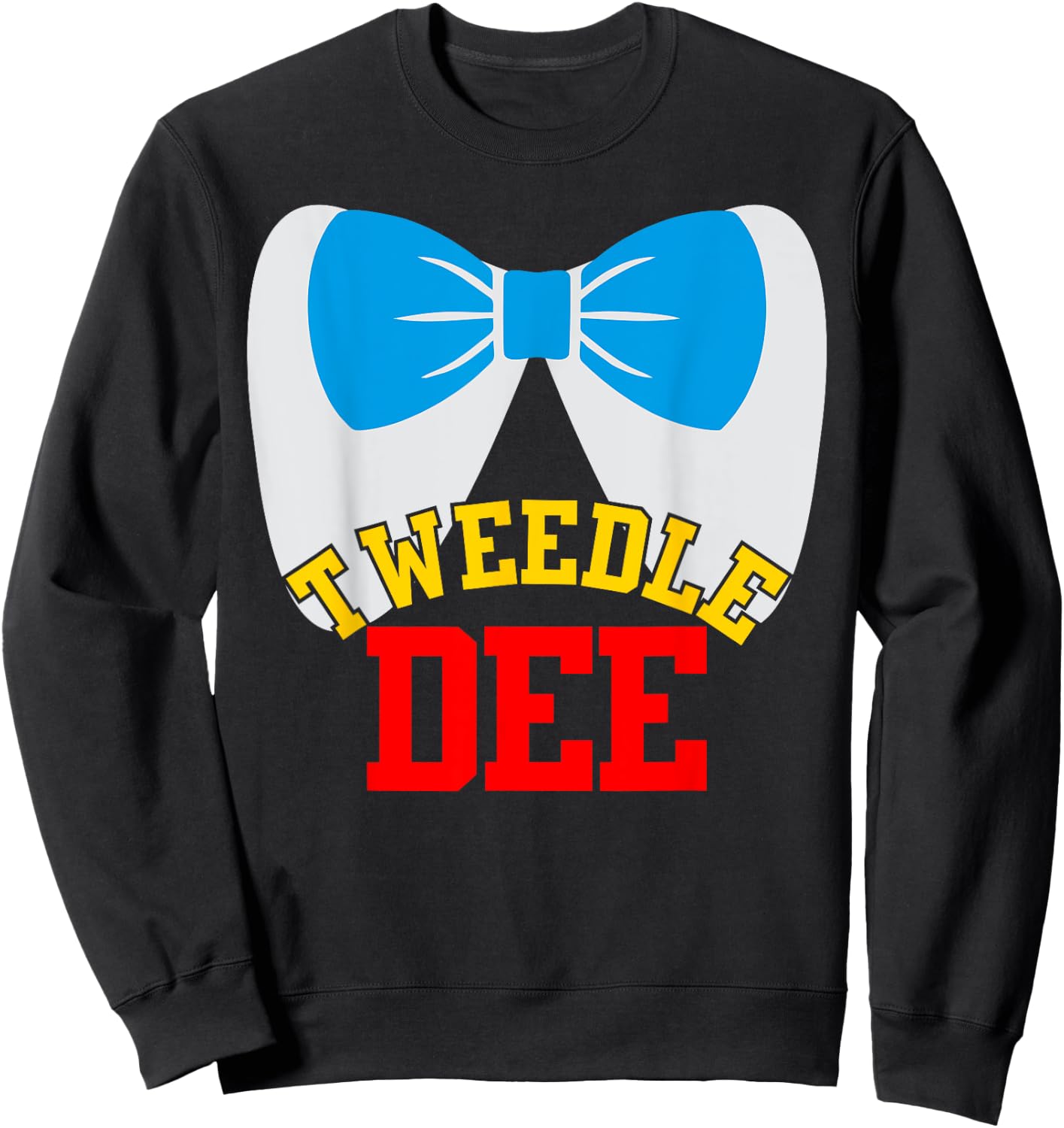 Tweedle Dee Dum Funny Matching Halloween Costume for Couples Sweatshirt - Sweatshirt | Black