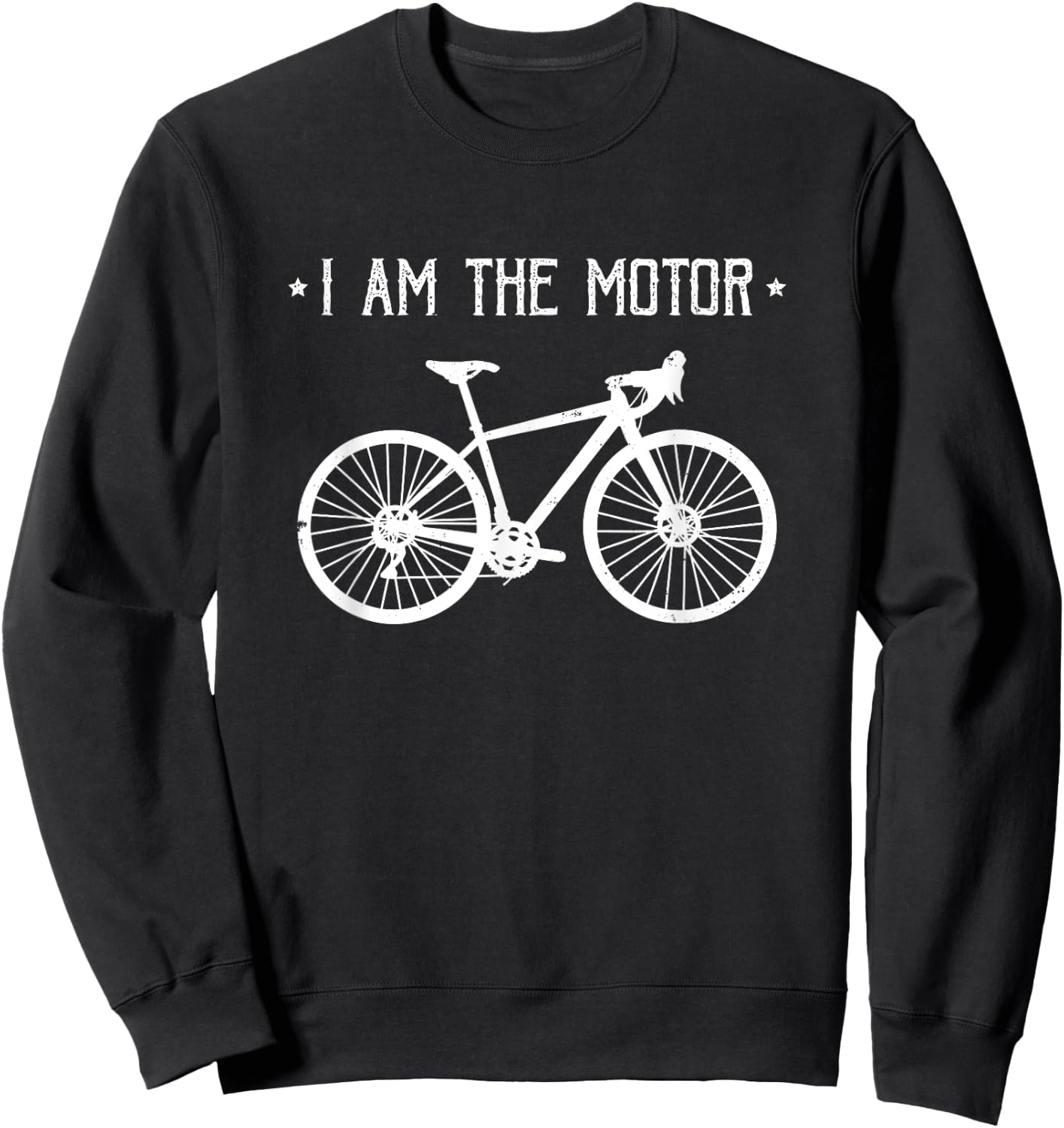 Mountain Bike MTB Quote Downhill | I Am The Motor Sweatshirt - Sweatshirt | Black