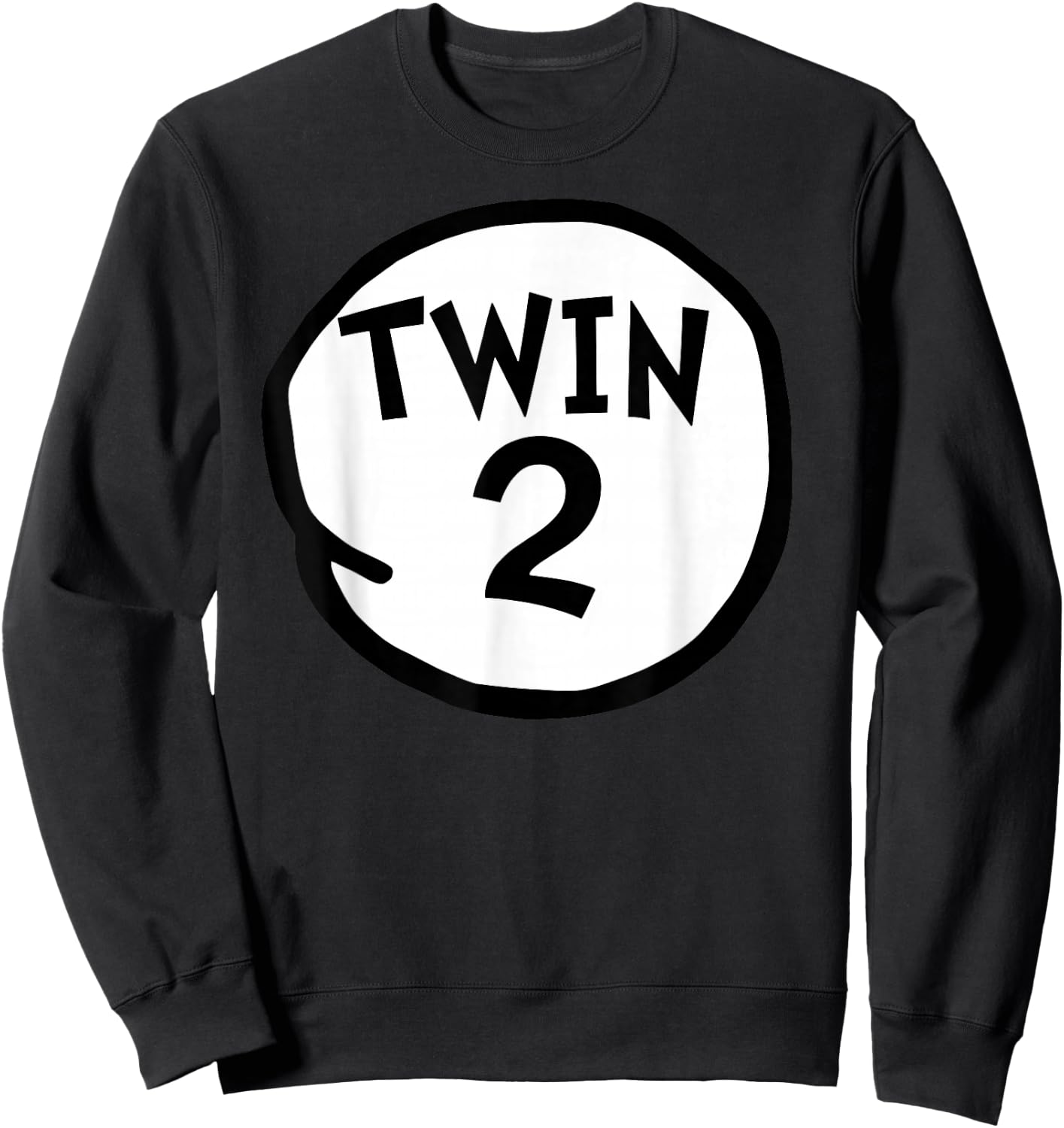 Twin 2 funny matching twin twin two Sweatshirt - Sweatshirt | Black