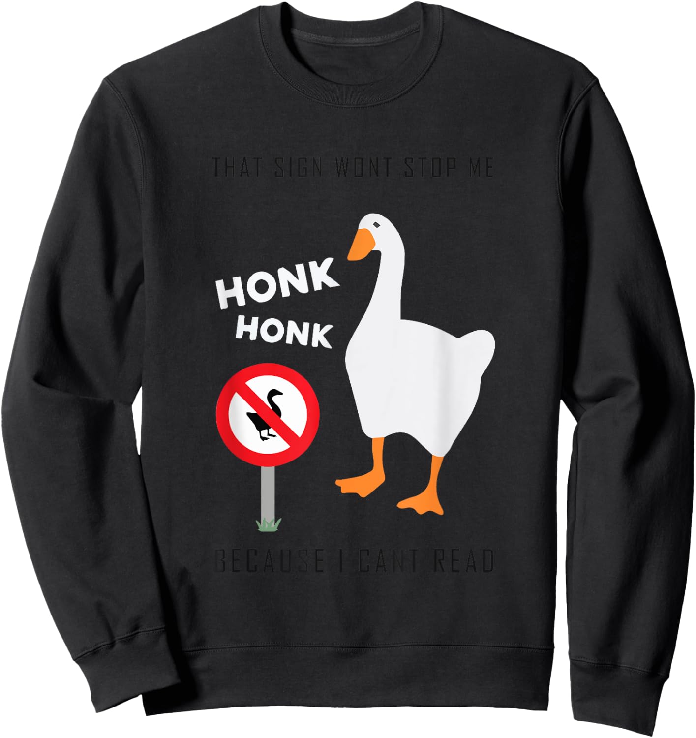 Untitled Goose Game Funny Sweatshirt - Sweatshirt | Black