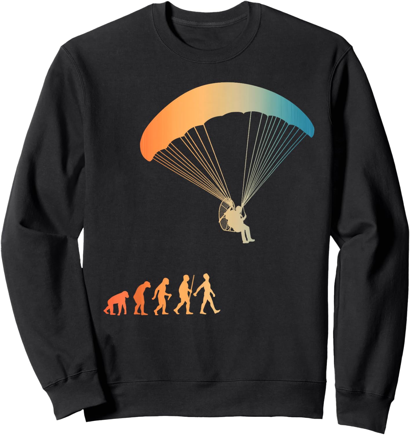 Paramotor Art Women Paramotoring PPG Paramotor Lover Sweatshirt - Sweatshirt | Black