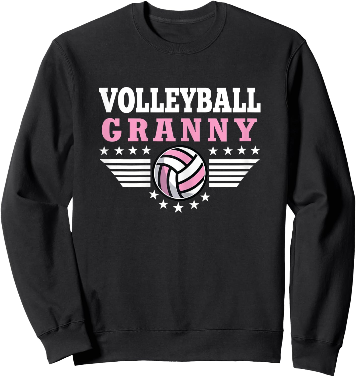 Volleyball Granny Funny Ball Granny Mother's Day Gifts Sweatshirt - Sweatshirt | Black