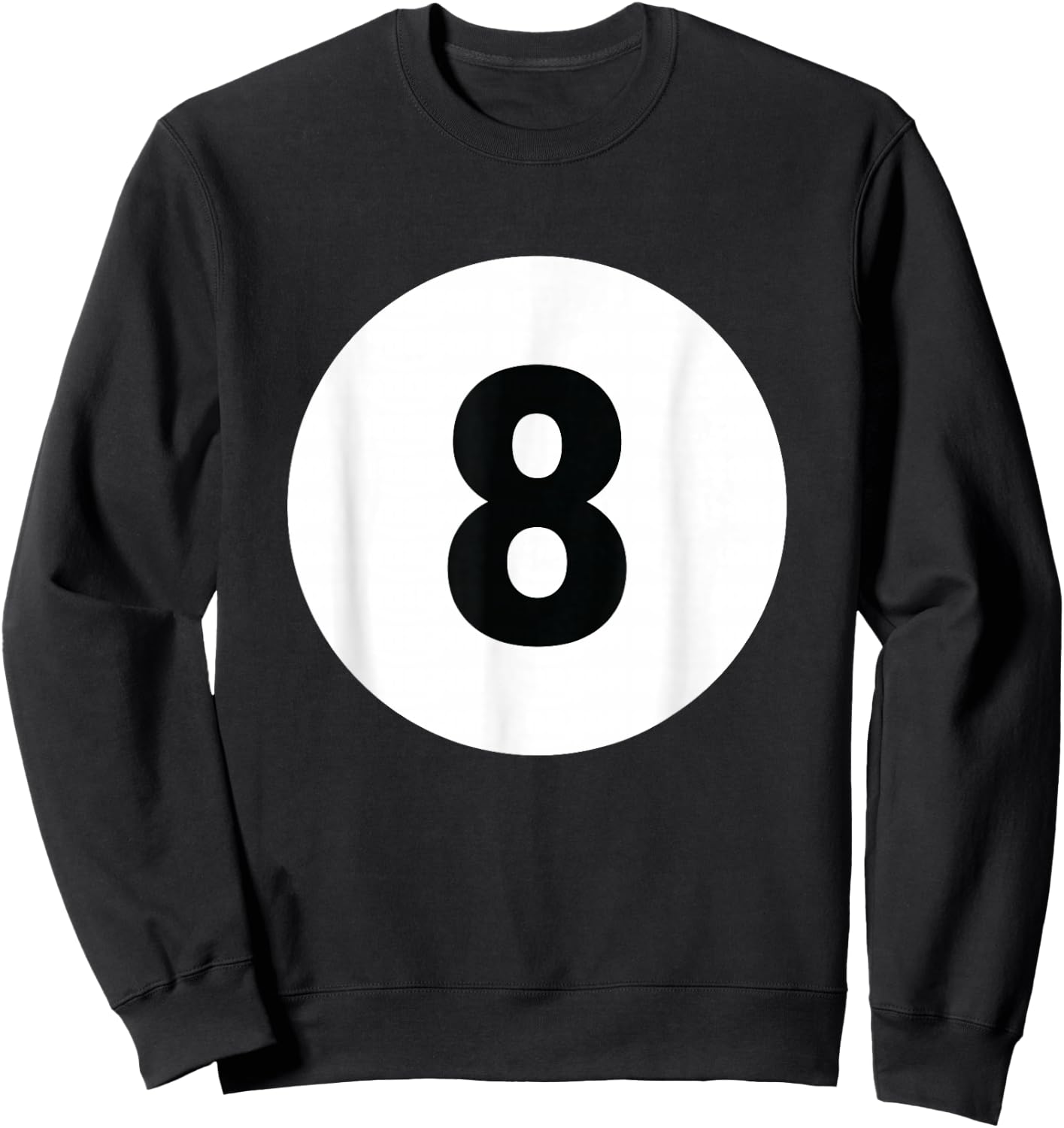 8 Pool Ball 8 Billiards Costume Halloween Group Matching Sweatshirt - Sweatshirt | Black