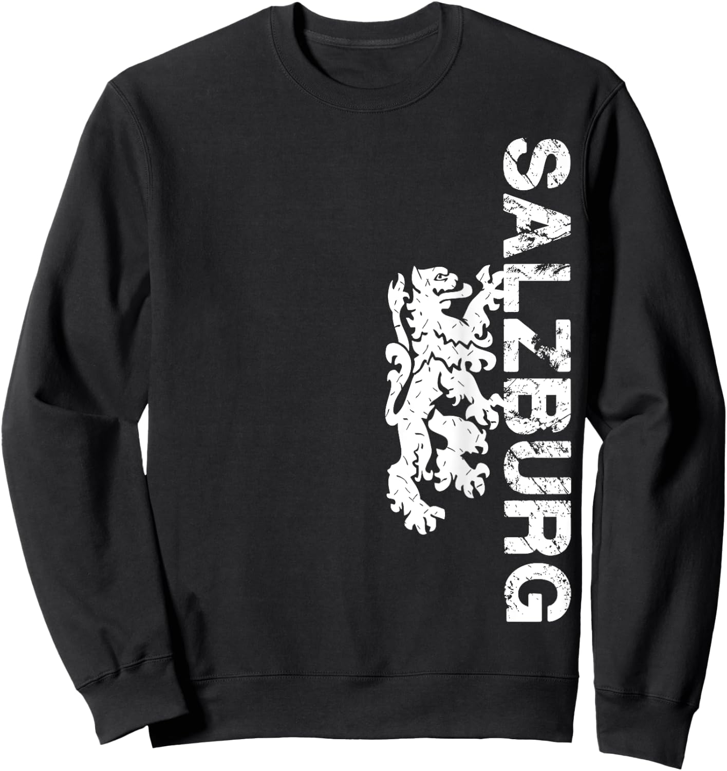 Salzburg with Salzburg Lions Coat of Arms Sweatshirt - Sweatshirt | Black