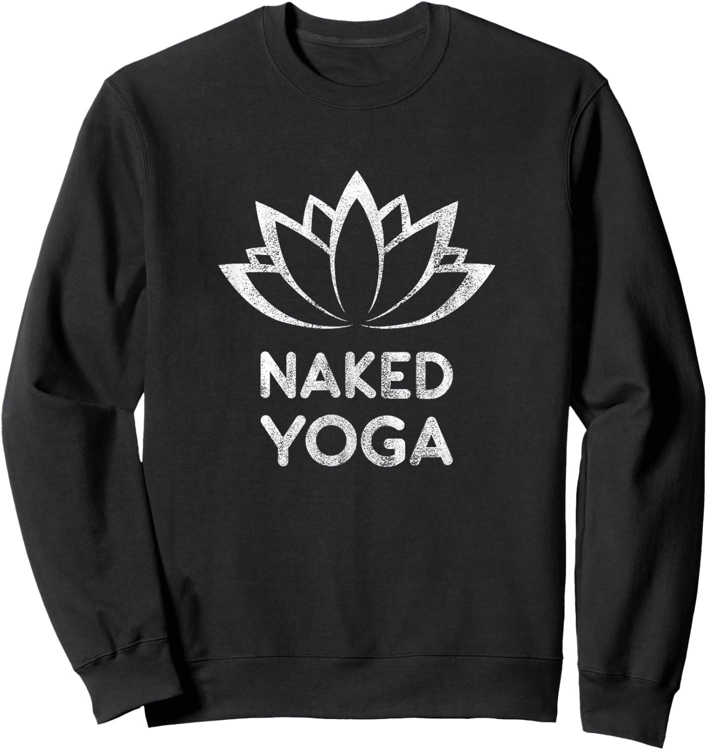 Naked Yoga Sacred Lotus Sweatshirt - Sweatshirt | Black