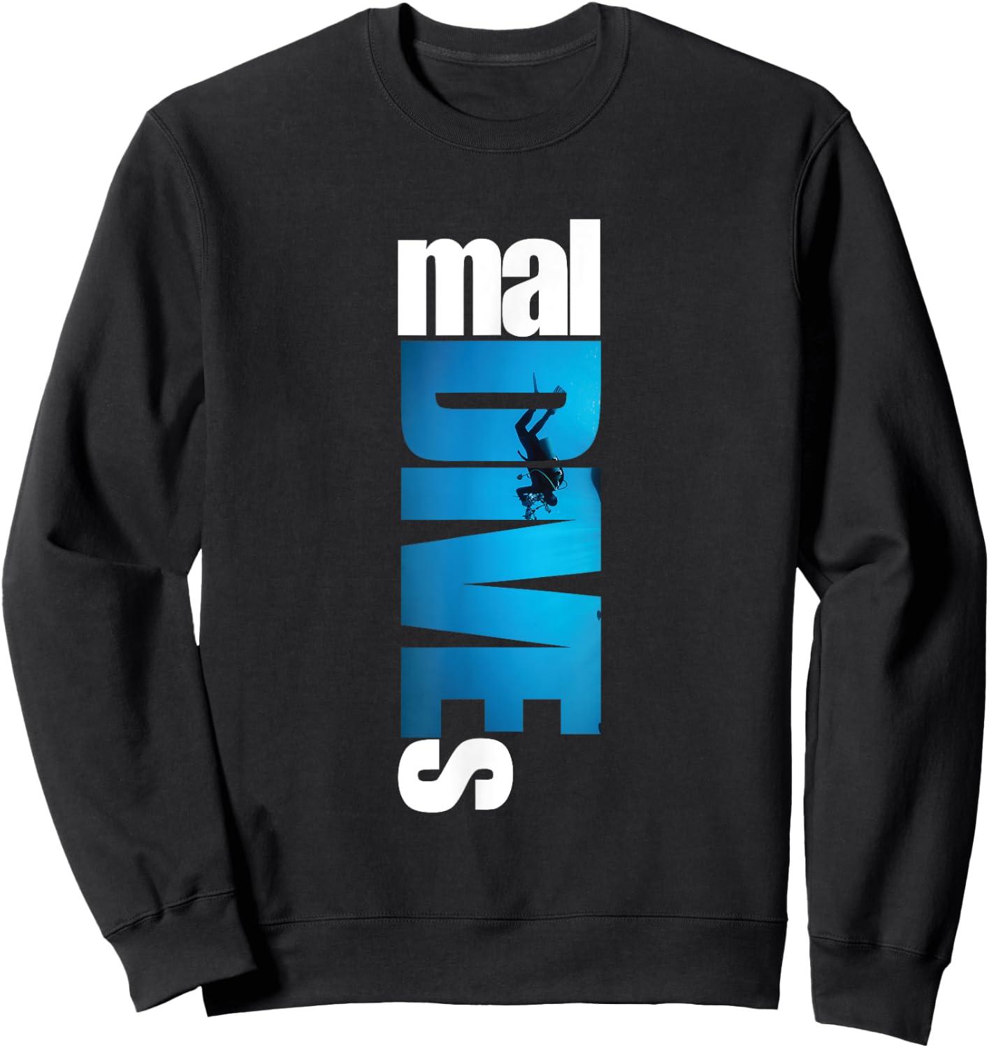 Maldives Maldives Diving Outfit Dive Sweatshirt - Sweatshirt | Black