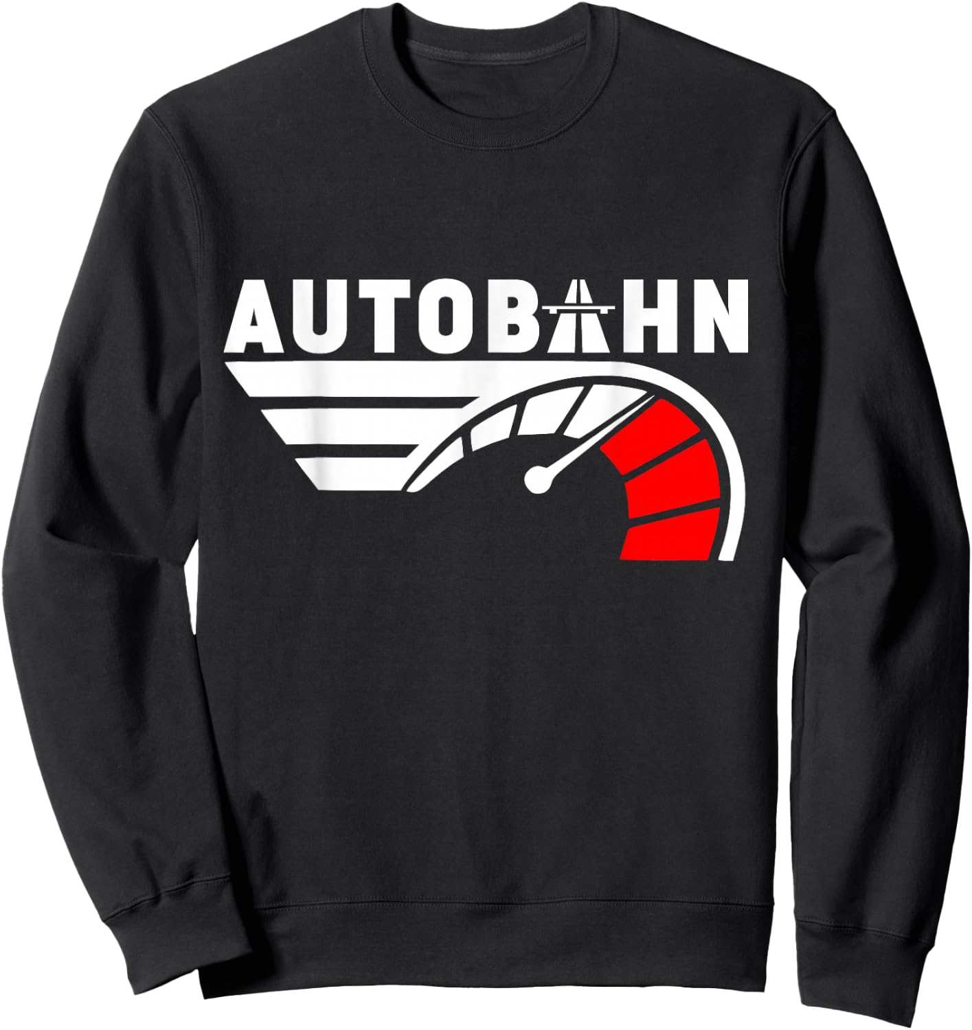 German Autobahn Highway No Speed Limit Racing Sweatshirt - Sweatshirt | Black