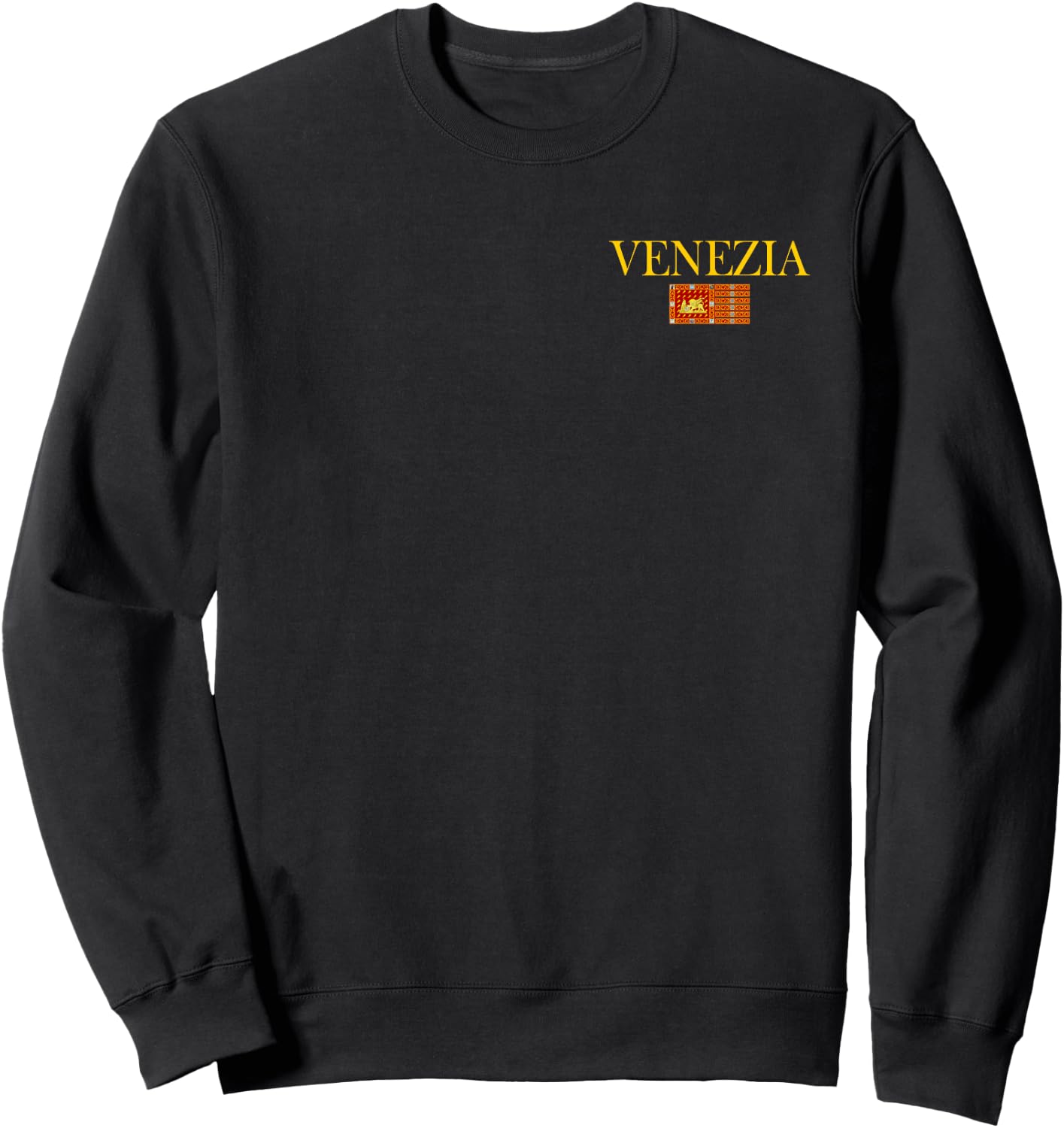 Venice Italy Flag Venezia Italian Banner Lion of Saint Mark Sweatshirt - Sweatshirt | Black