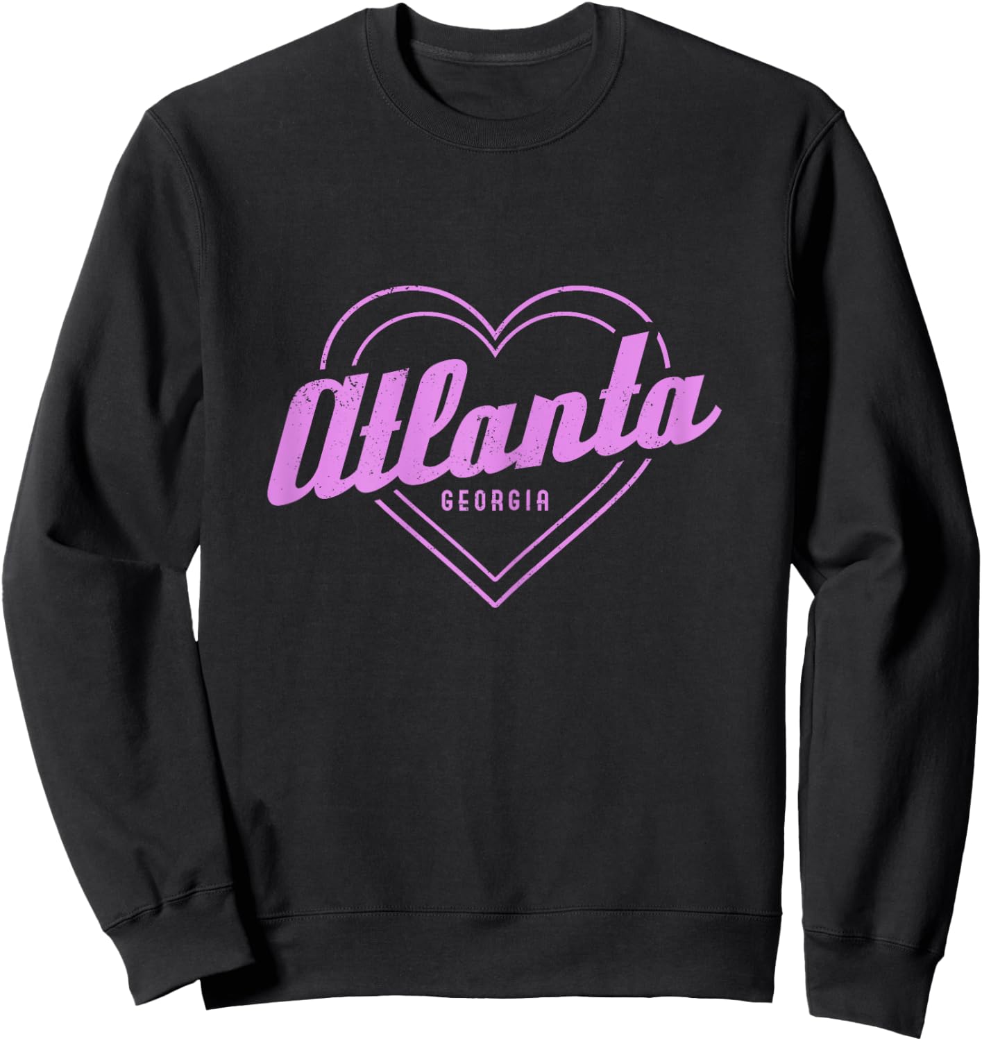 Atlanta Georgia Heart Pride ATL Girls Sweatshirt - Sweatshirt | Black