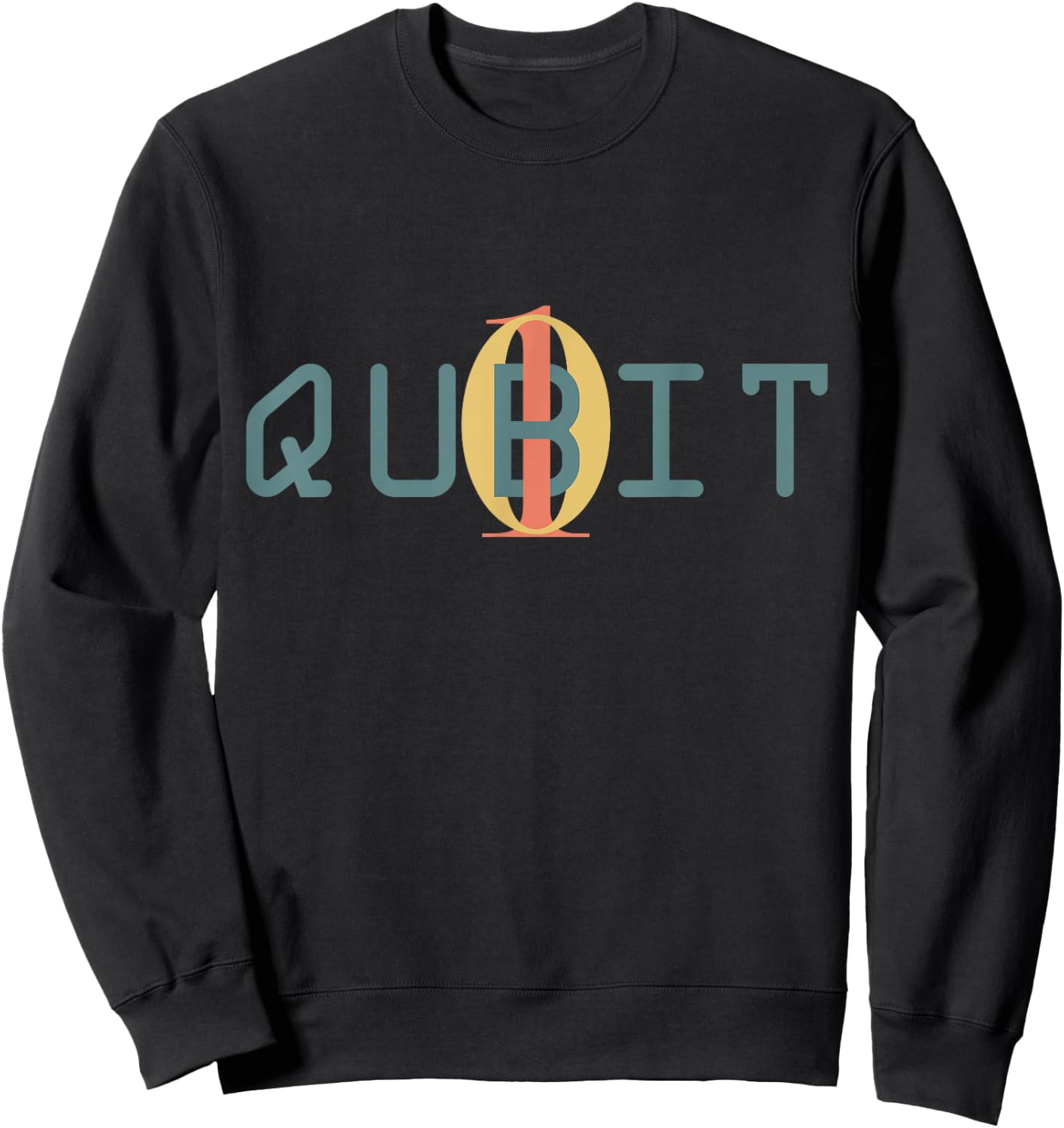 Qubit Quantum Entanglement Gift - Quantum Computer Physics Sweatshirt - Sweatshirt | Black
