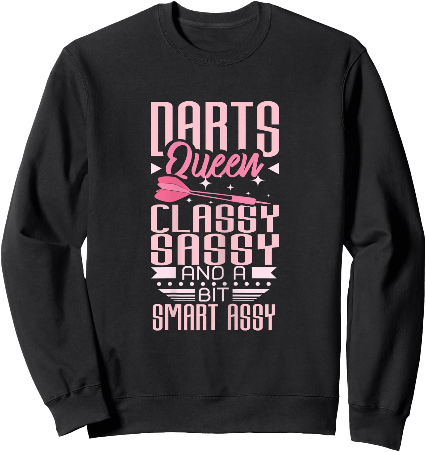 Dart player Darts Queen Sweatshirt - Sweatshirt | Black