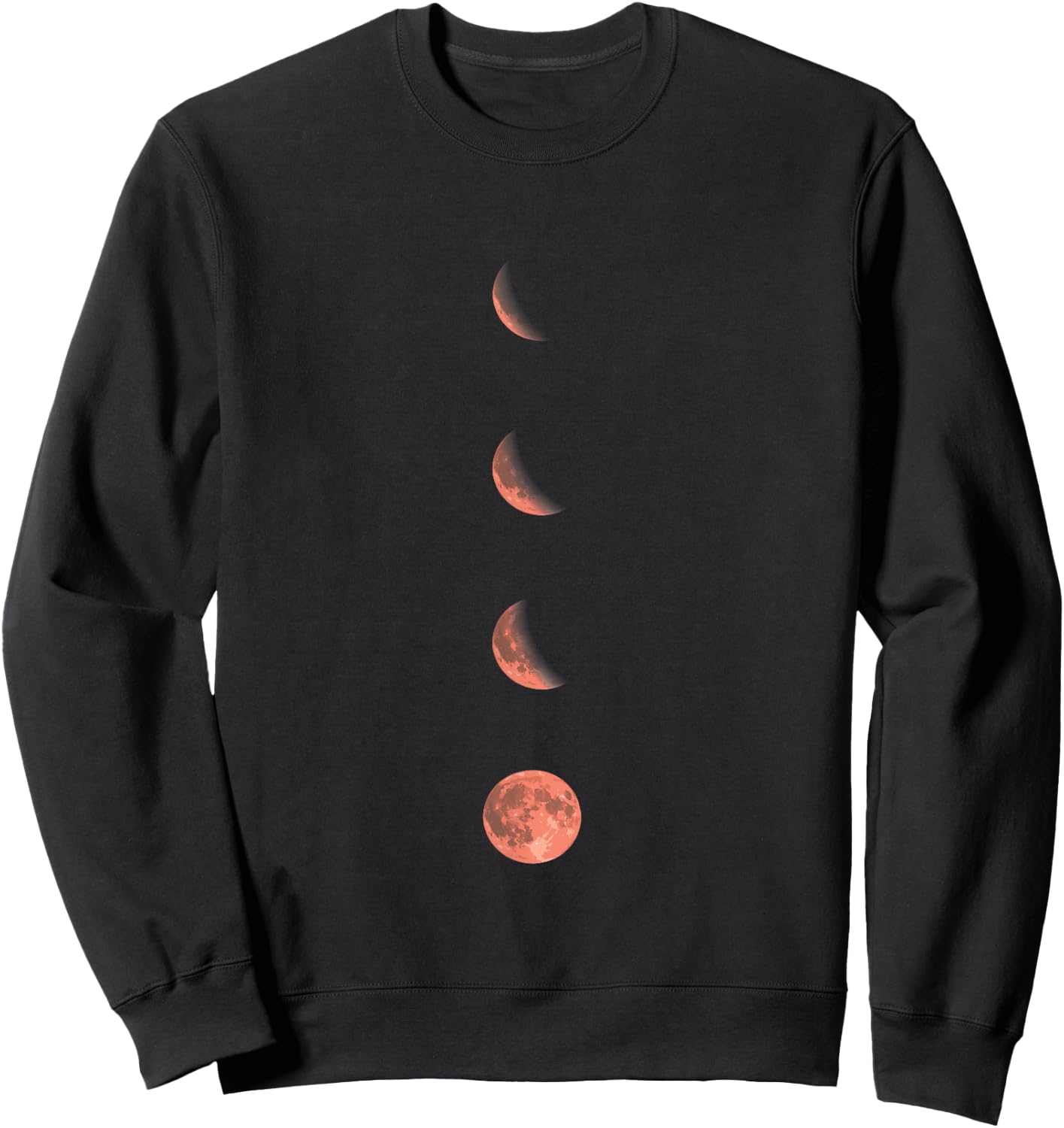Moon Phases Lunar Science Astronomy Space Lover Sweatshirt - Sweatshirt | Black