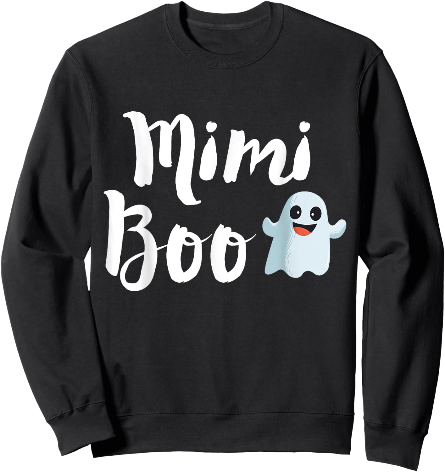 Mimi Boo Halloween Family Matching Ghost Grandma Shirt Sweatshirt - Sweatshirt | Black