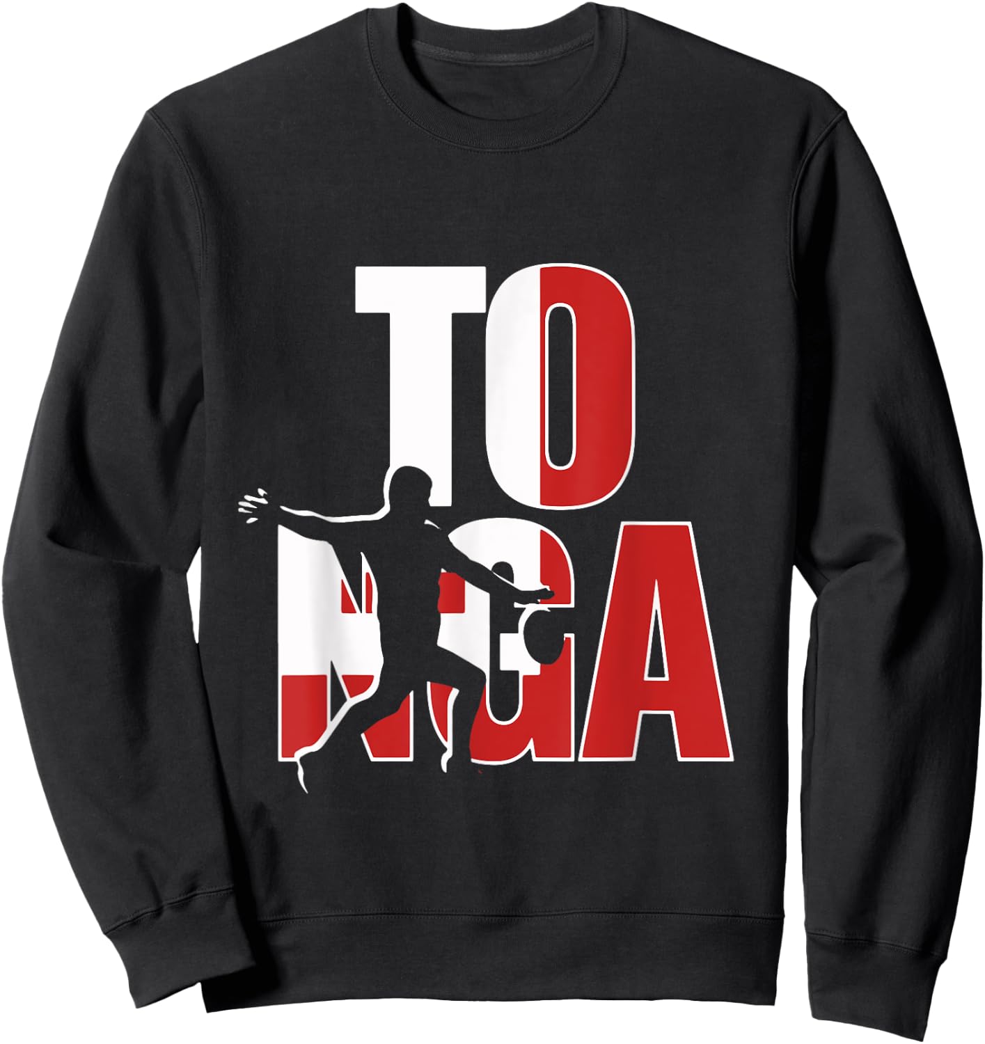 Tonga Rugby Union Jersey 2019 Fans Kit for Tongan Supporters Sweatshirt - Sweatshirt | Black