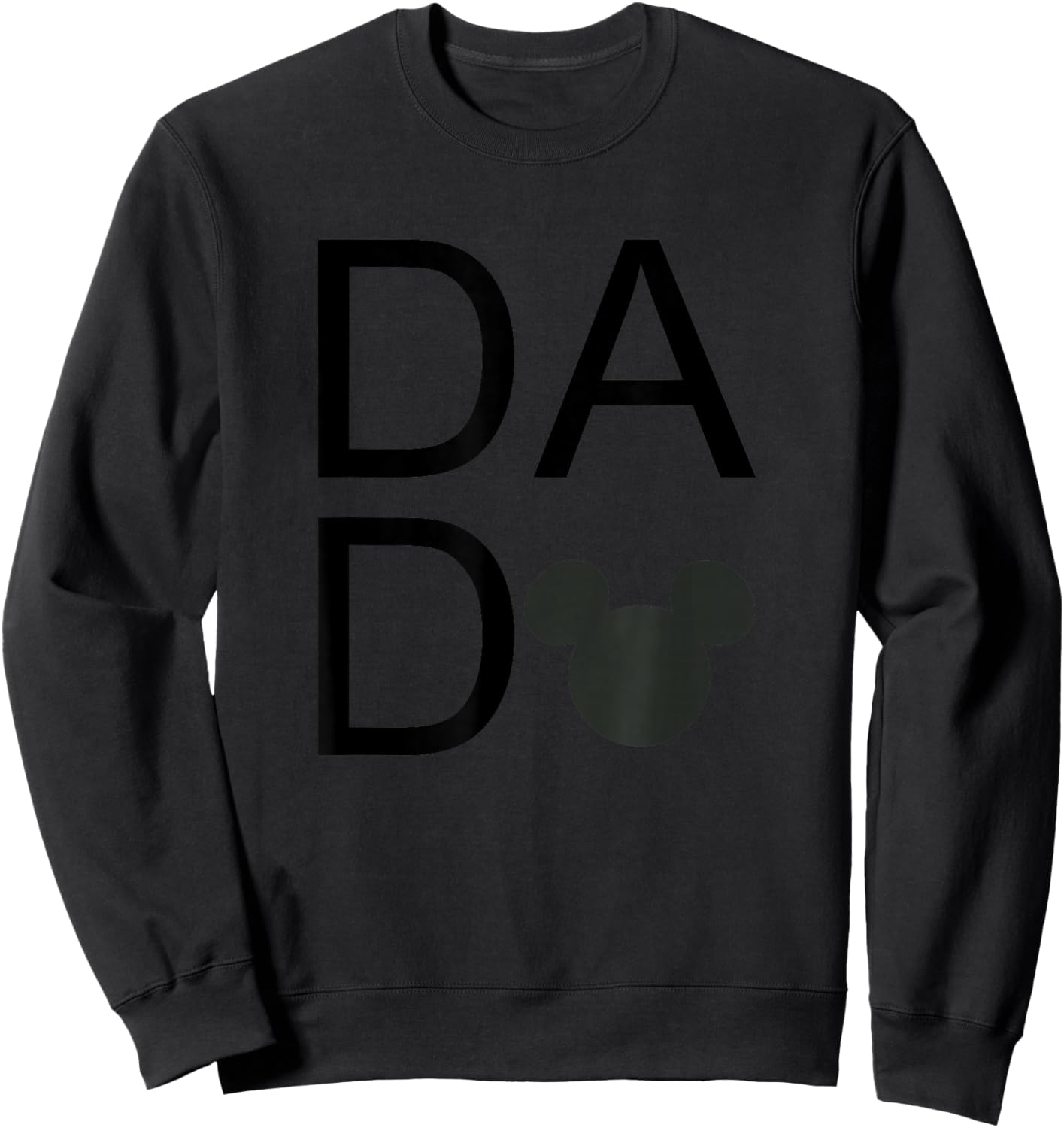 Disney Mickey and Friends Father's Day DADA Mickey Logo Sweatshirt - Sweatshirt | Black