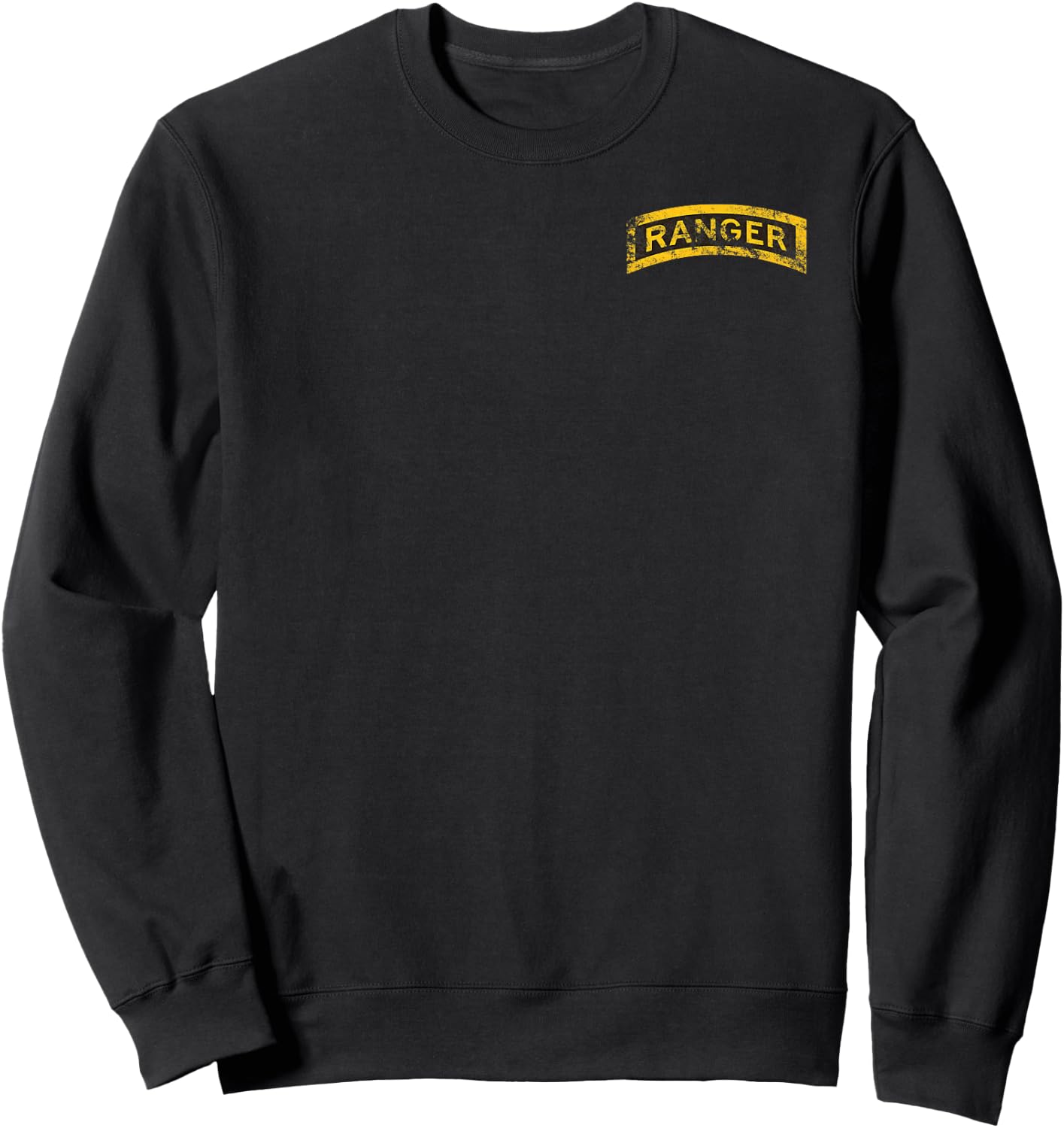 US Army Vintage Ranger Tab OD Green Sweatshirt - Sweatshirt | Black