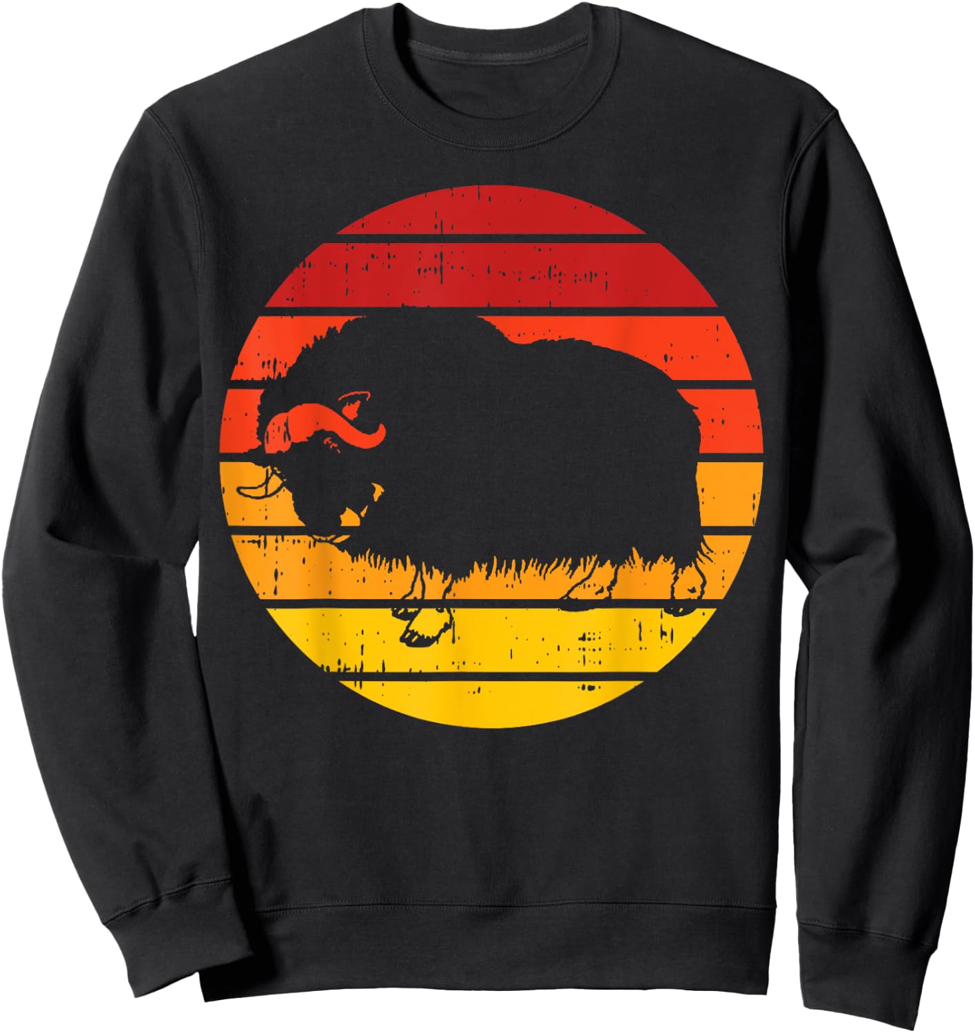 Retro Musk Ox Sweatshirt - Sweatshirt | Black