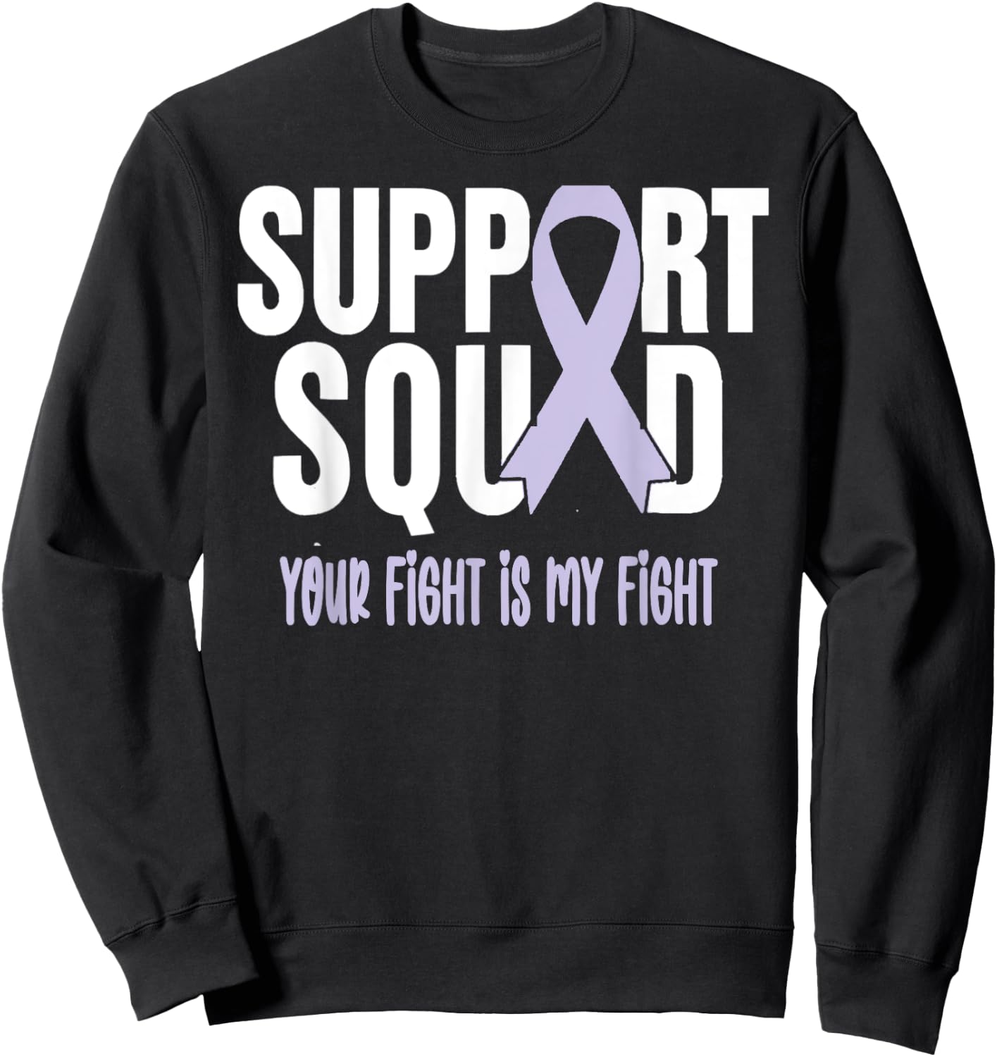 Esophageal Cancer Support Squad Esophageal Cancer Awareness Sweatshirt - Sweatshirt | Black