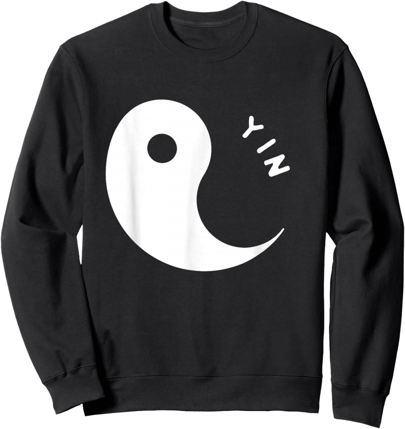 Yin And Yang - 1 Of 2 - Yin Couple Matching - Best Friends Sweatshirt - Sweatshirt | Black