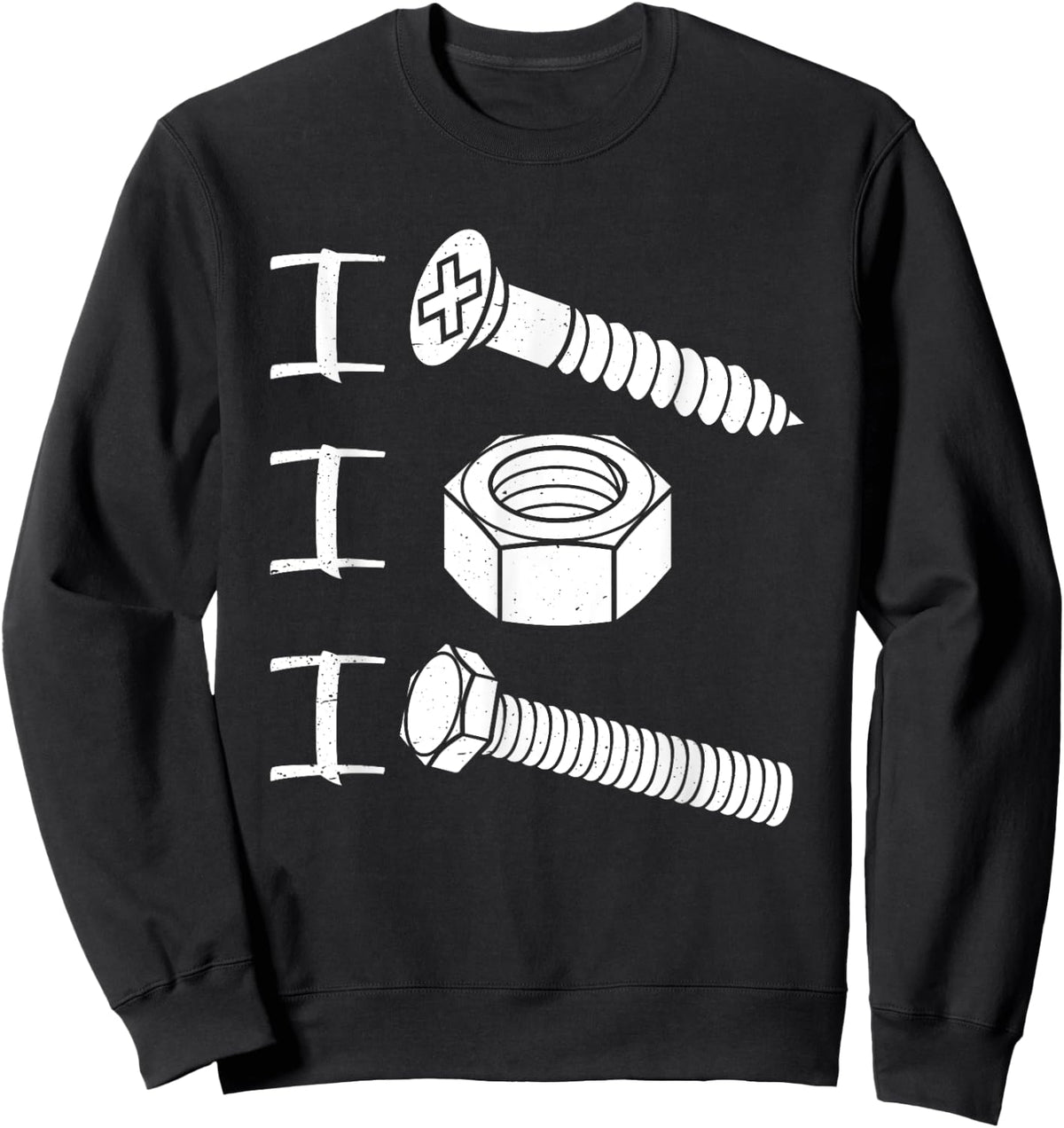 I Screw I Nut I Bolt Proud Car Auto Mechanic Humor Sweatshirt - Sweatshirt | Black